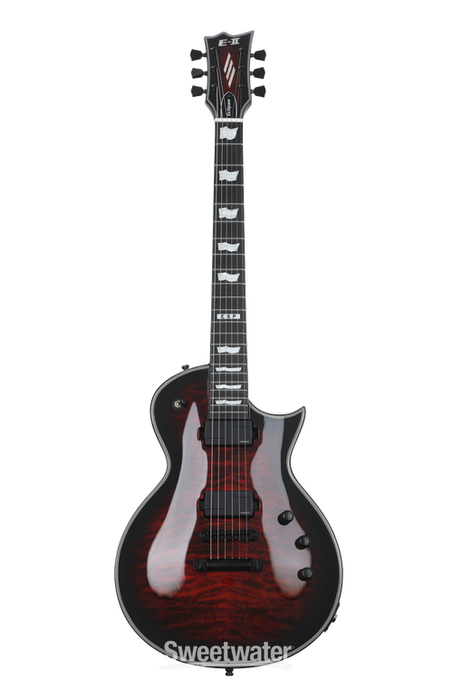 ESP E-II Eclipse QM Electric Guitar - See-thru Black Cherry Sunburst