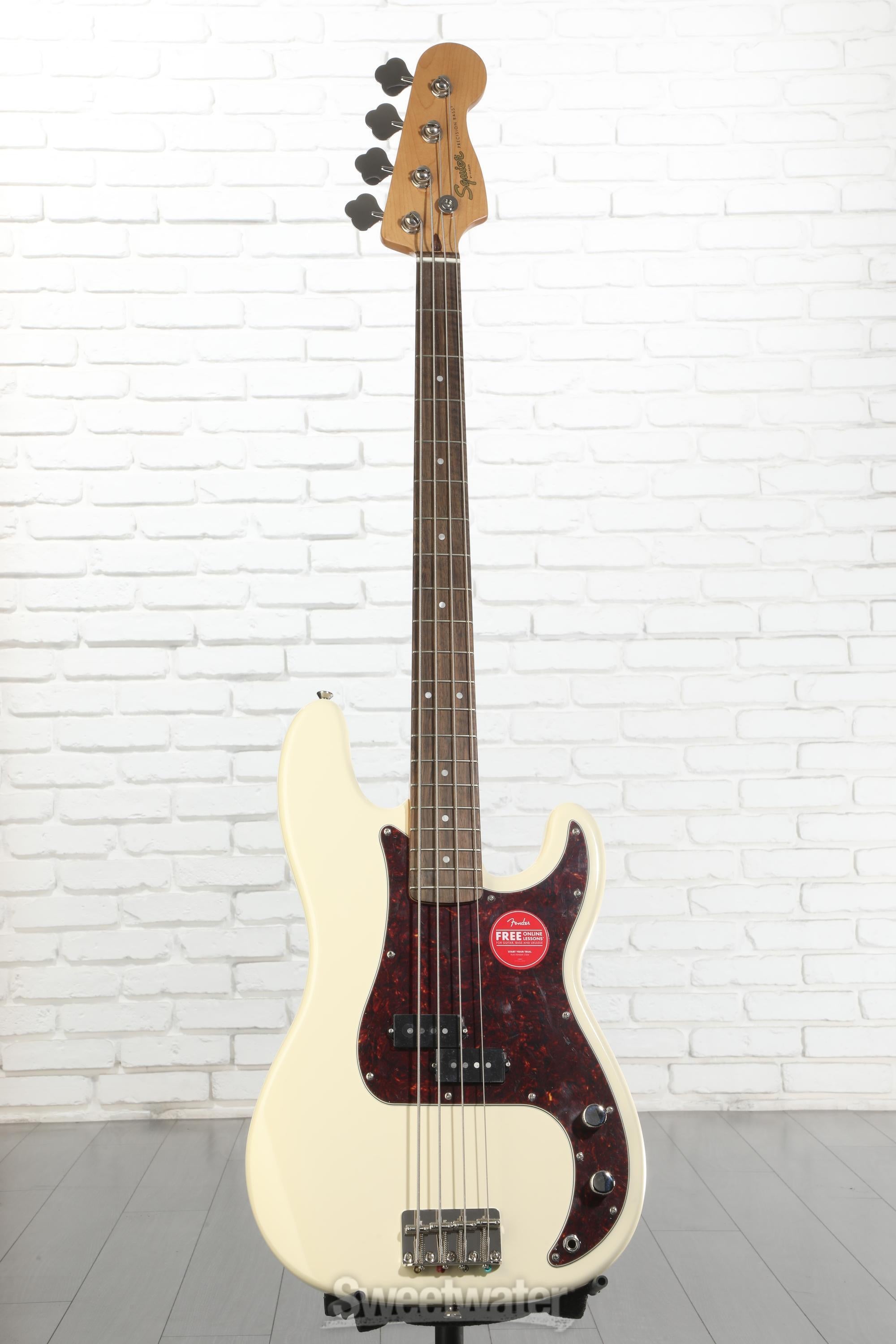 Squier Classic Vibe '60s Precision Bass - Olympic White | Sweetwater