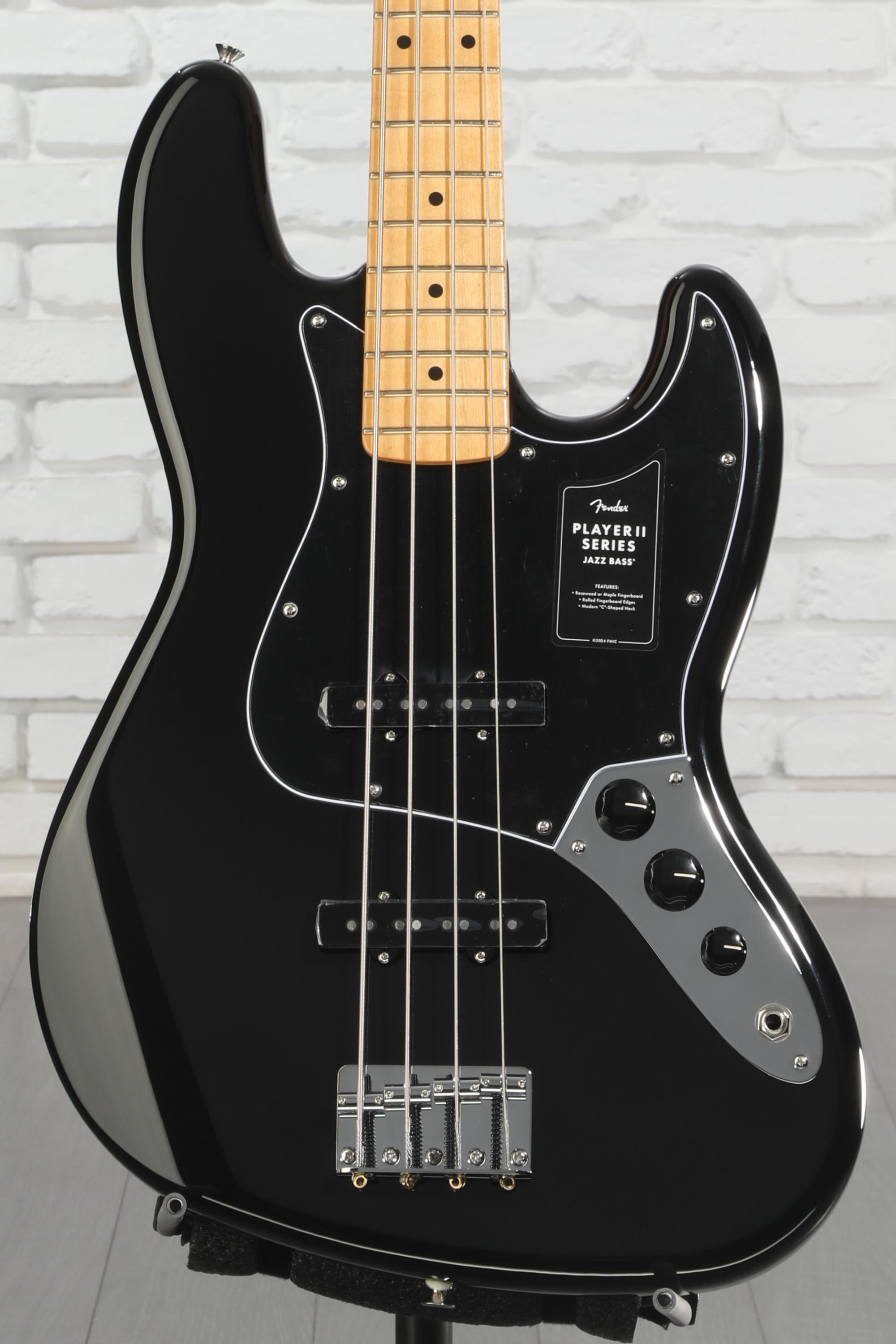 Fender Player II Jazz Bass - Black with Maple Fingerboard | Sweetwater