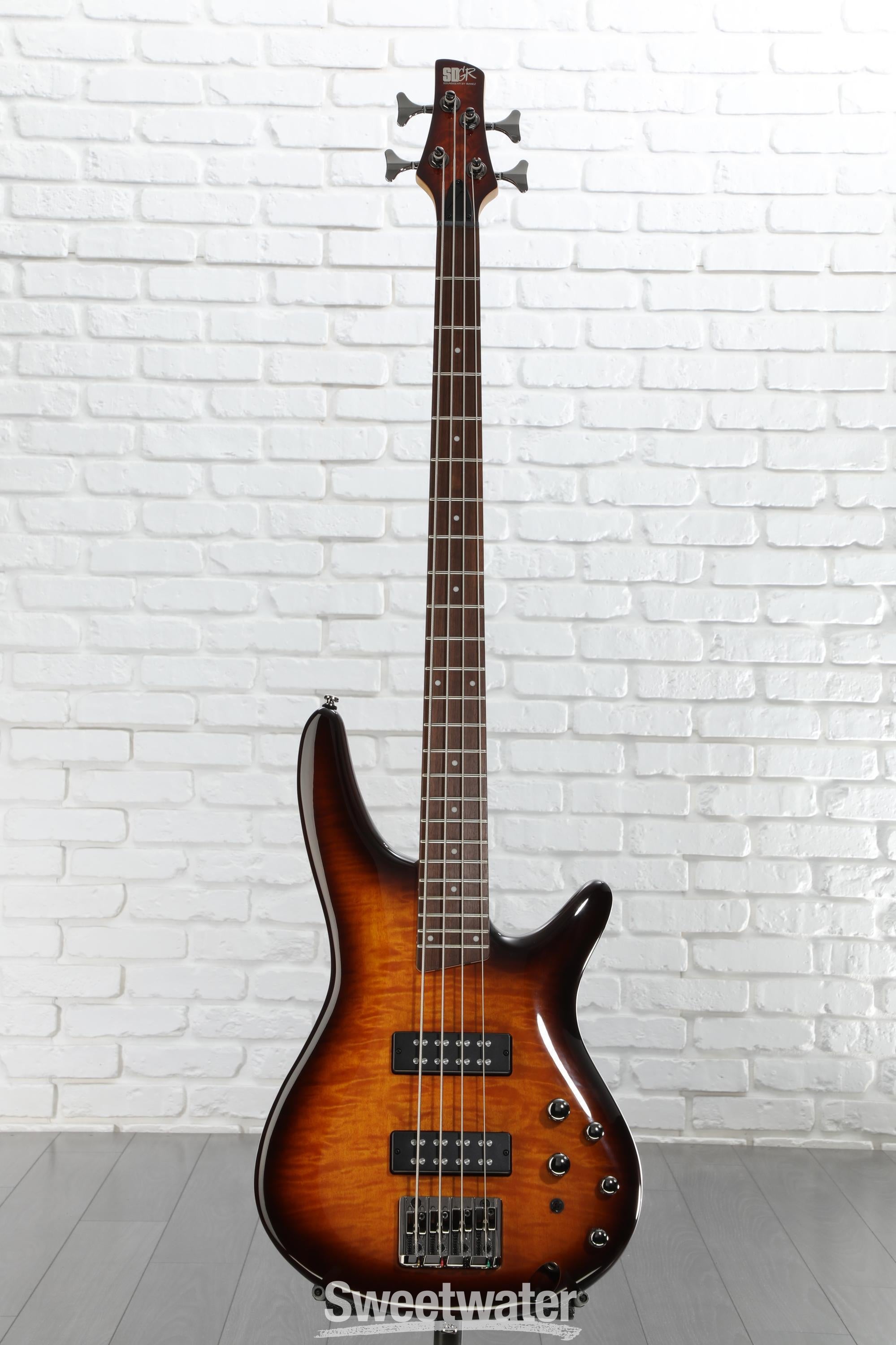 Ibanez Standard SR400EQM Bass Guitar - Dragon Eye Burst | Sweetwater