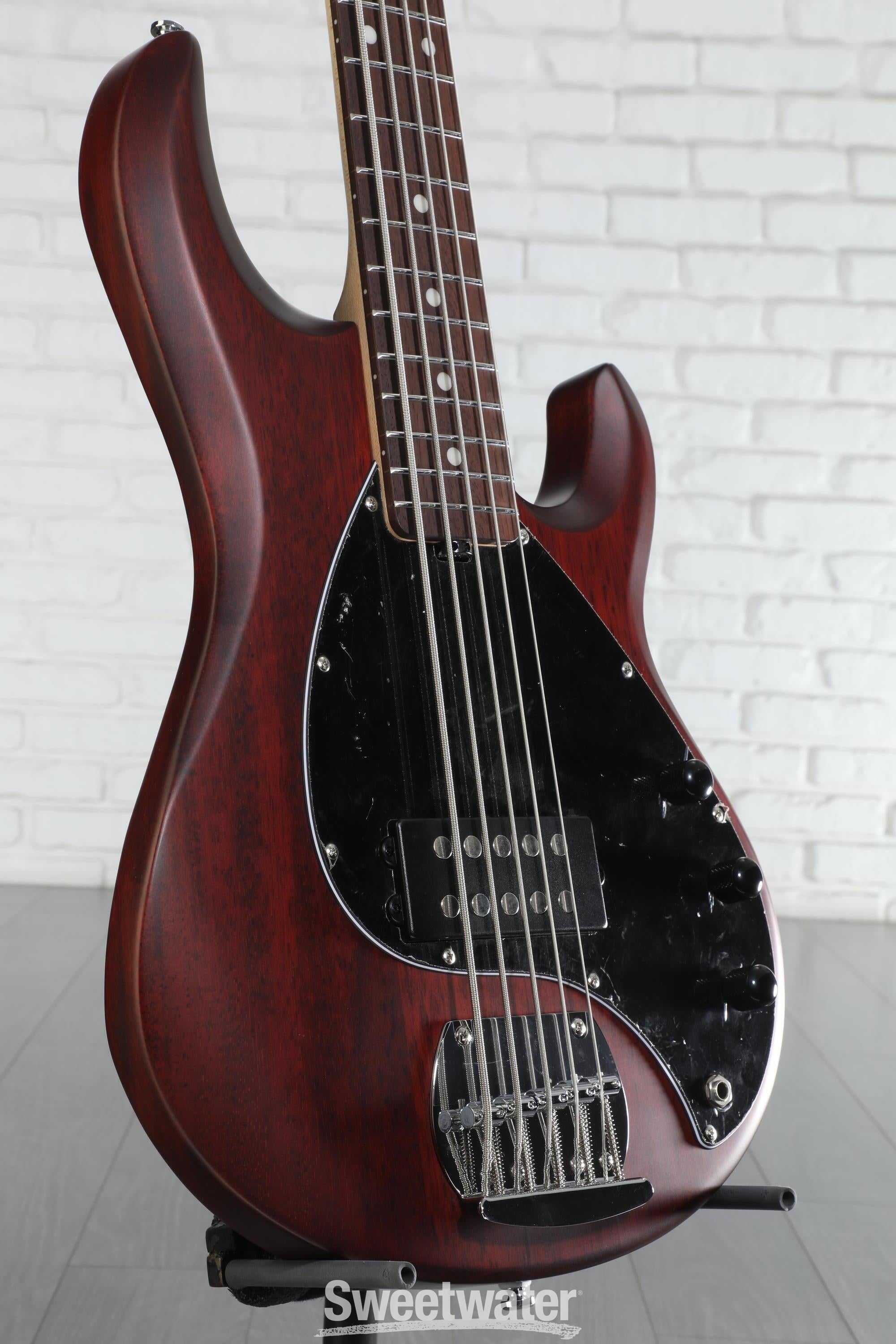 Sterling By Music Man StingRay RAY5 Bass Guitar - Walnut Satin
