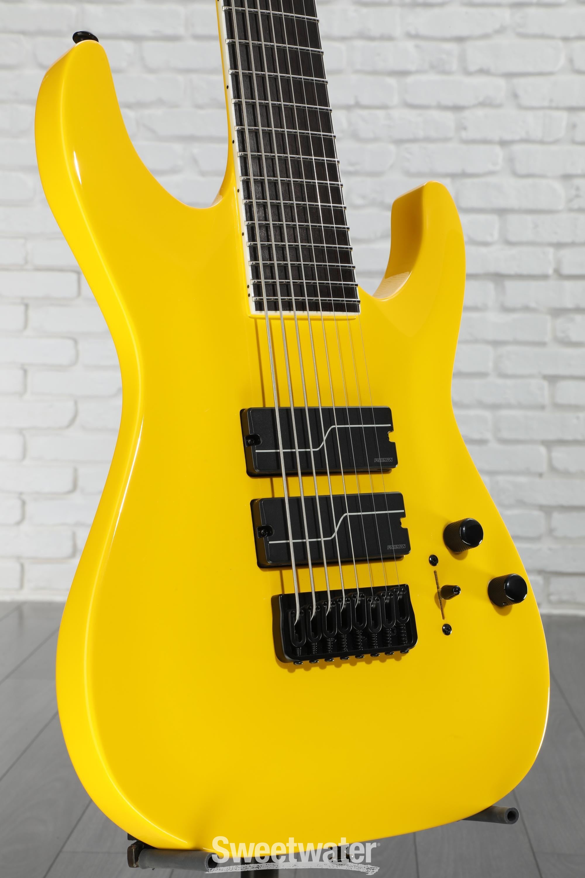 ESP LTD Stephen Carpenter SC-608 Signature 8-string Baritone Electric Guitar - Yellow