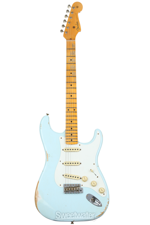 ★Custom HardRelic SonicBlue Stratocaster Fender Custom Shop 60s Stratocaster Heavy Relic Sonic Blue