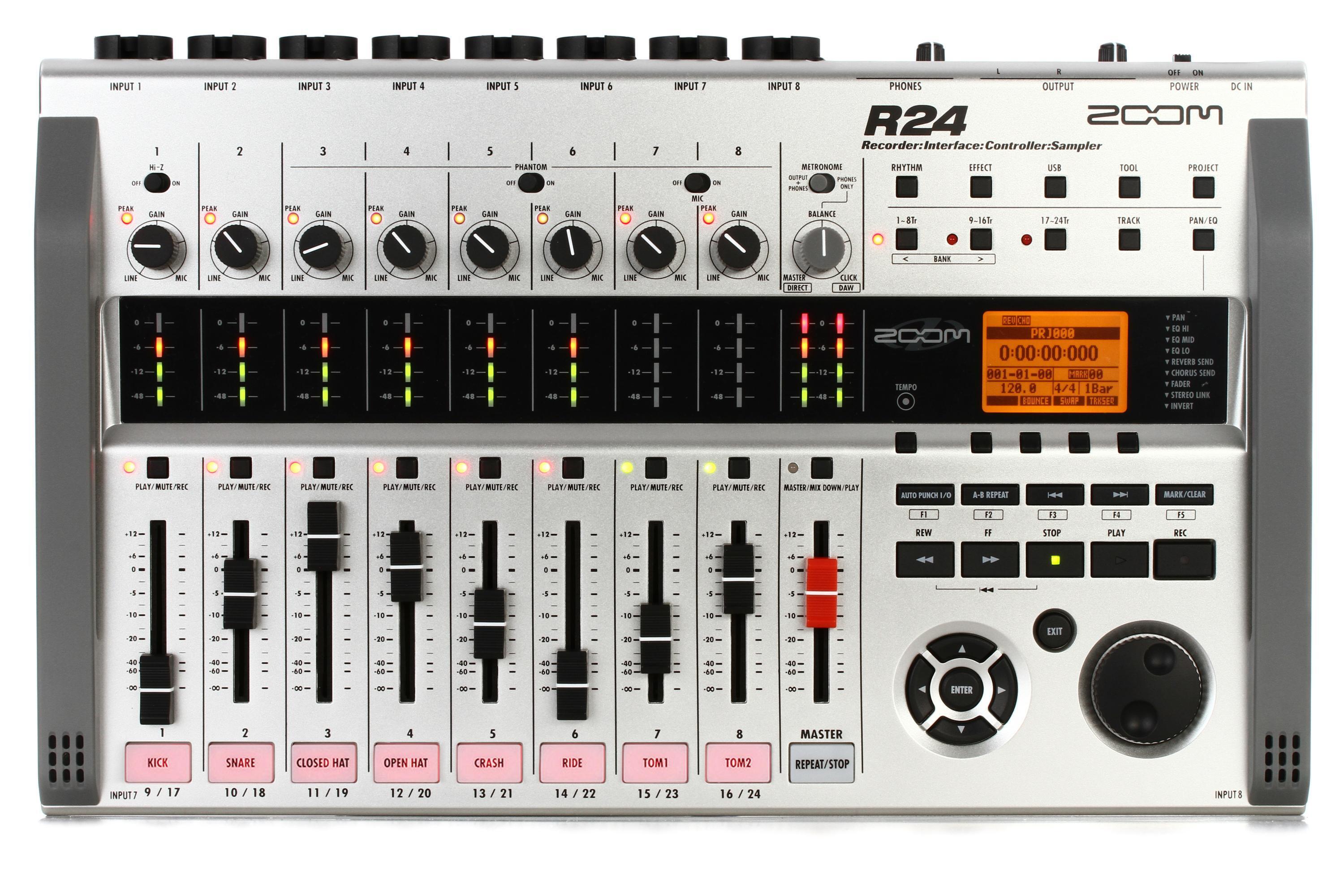 Zoom R24 24-track Recorder / Interface / Controller with Loop Sampler