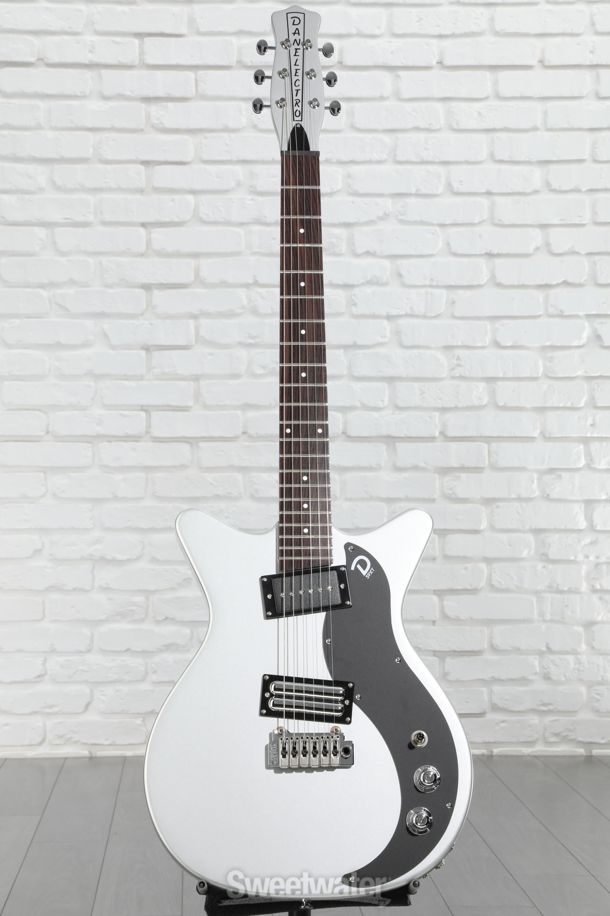 Danelectro 59XT Semi-hollowbody Electric Guitar - Silver | Sweetwater
