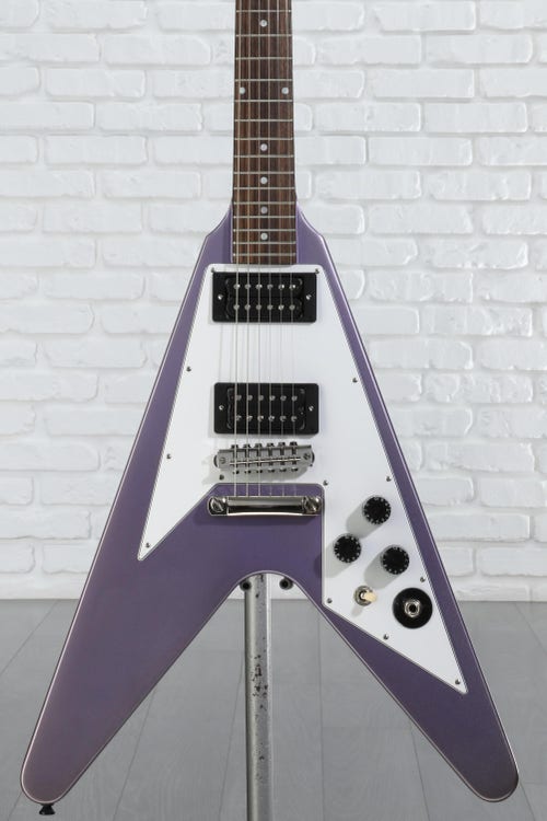 Epiphone Kirk Hammett 1979 Flying V Electric Guitar - Purple Metallic