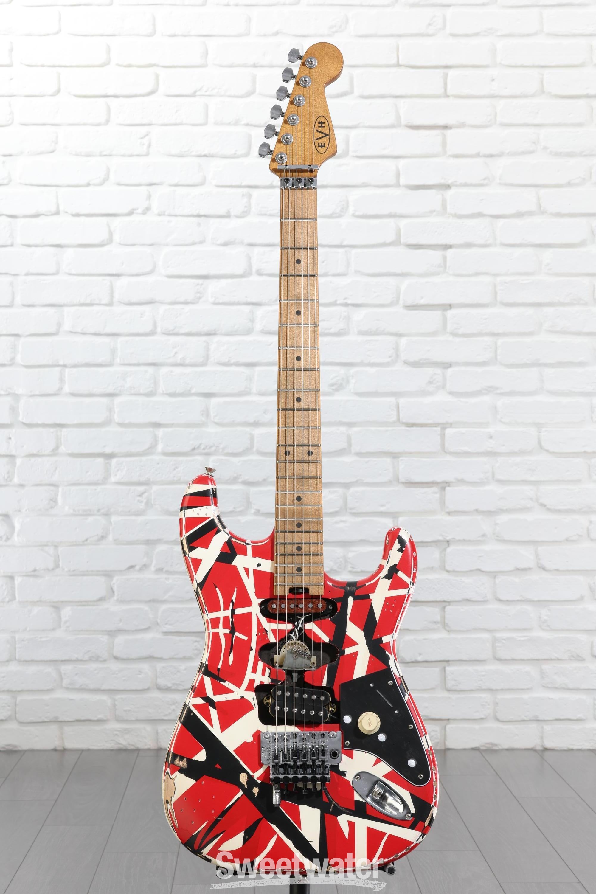 ギター EVH Frankie Frankenstein EVH Striped Series Frankenstein Frankie Maple Fingerboard