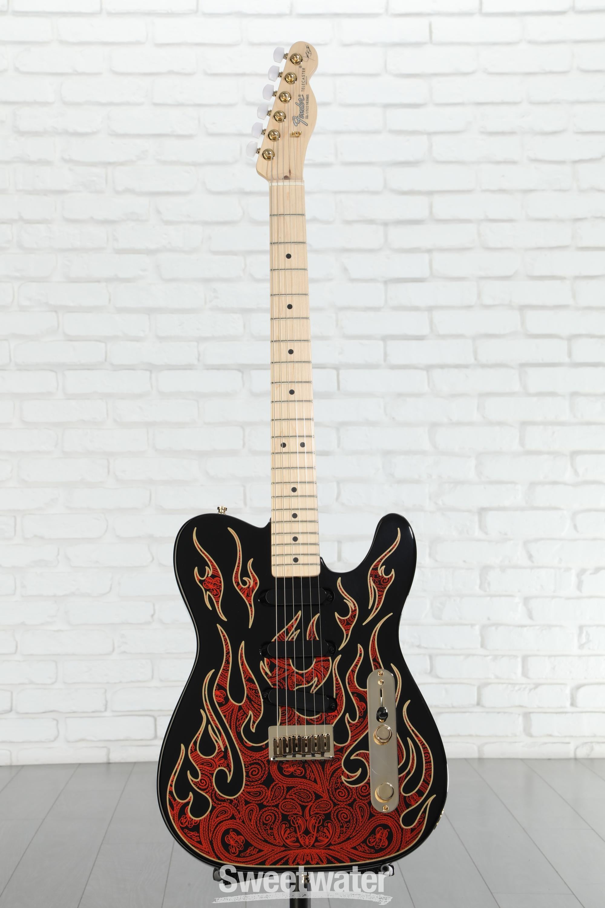 Fender James Burton Telecaster - Red Paisley Flames | Sweetwater