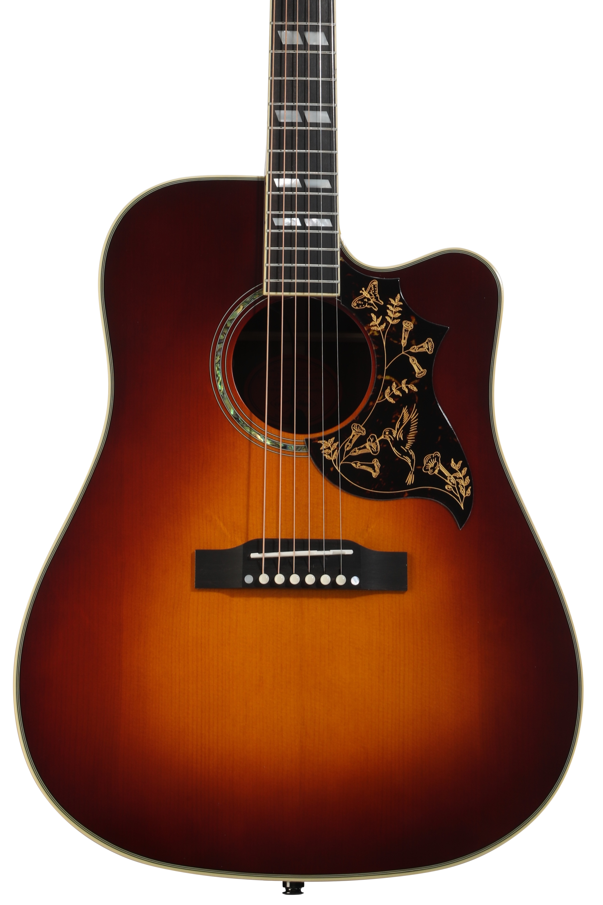 Epiphone Hummingbird Deluxe EC Acoustic-electric Guitar - Autumn Burst
