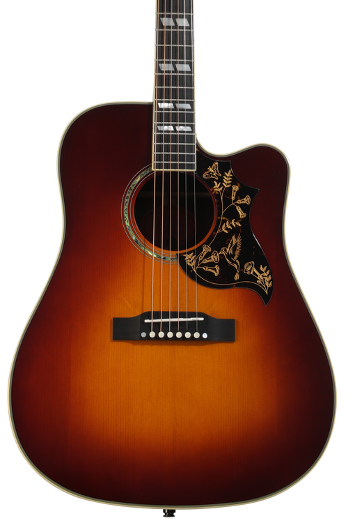 Epiphone Hummingbird Deluxe EC Acoustic-electric Guitar - Autumn Burst