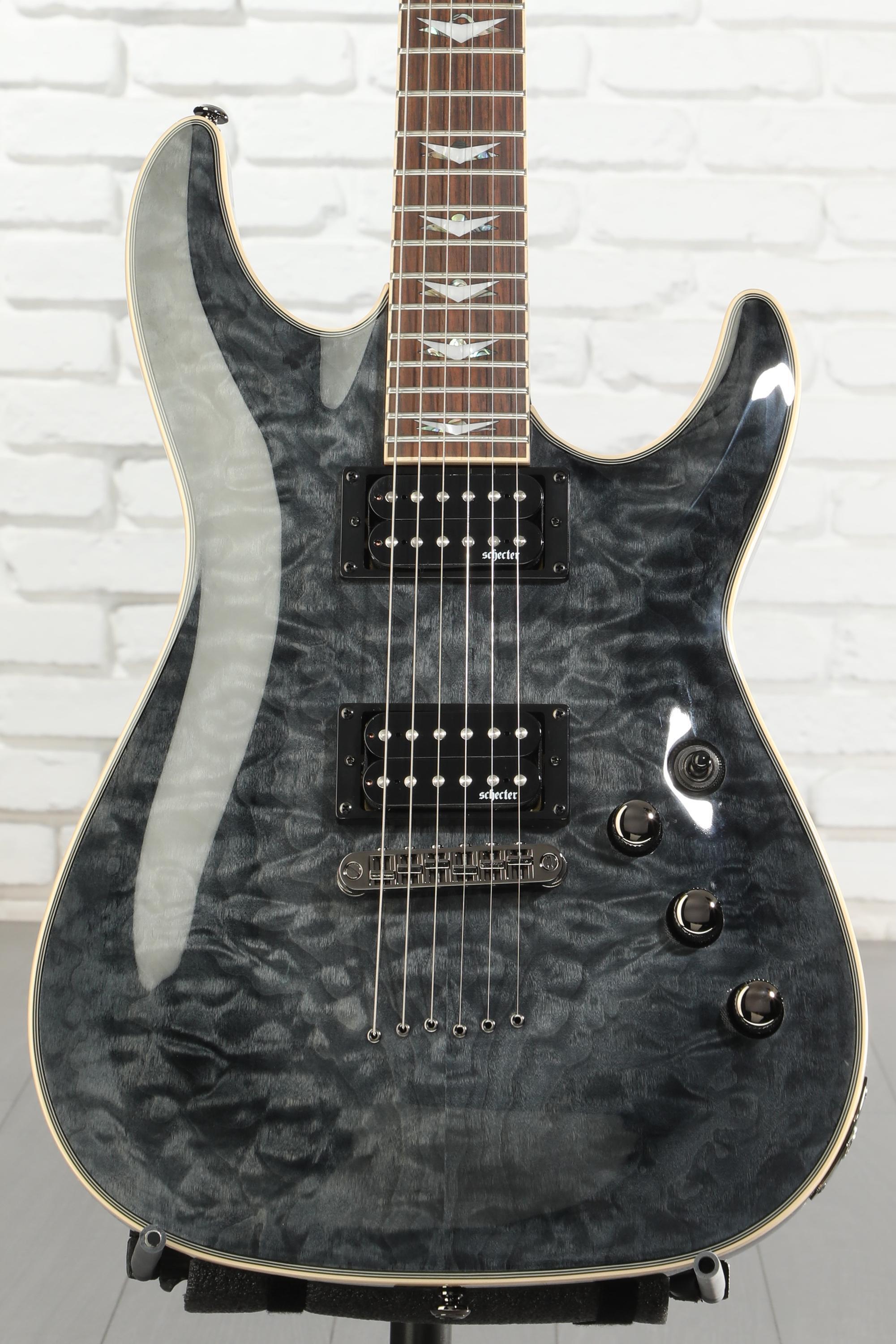 Schecter Omen Extreme-6 Electric Guitar - See-Thru Black | Sweetwater