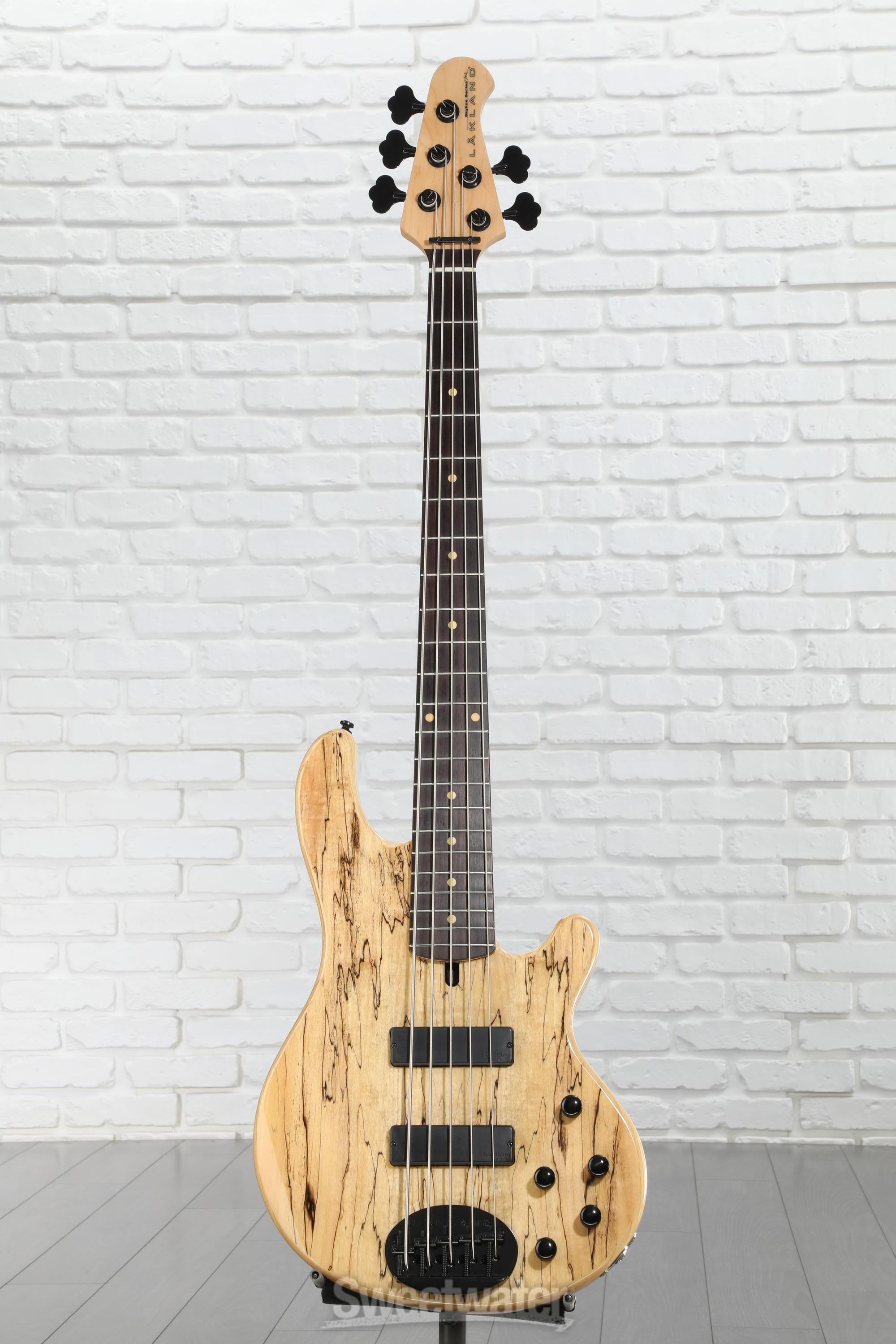 Lakland Skyline 55-01 Deluxe Spalted Maple Bass Guitar - Natural