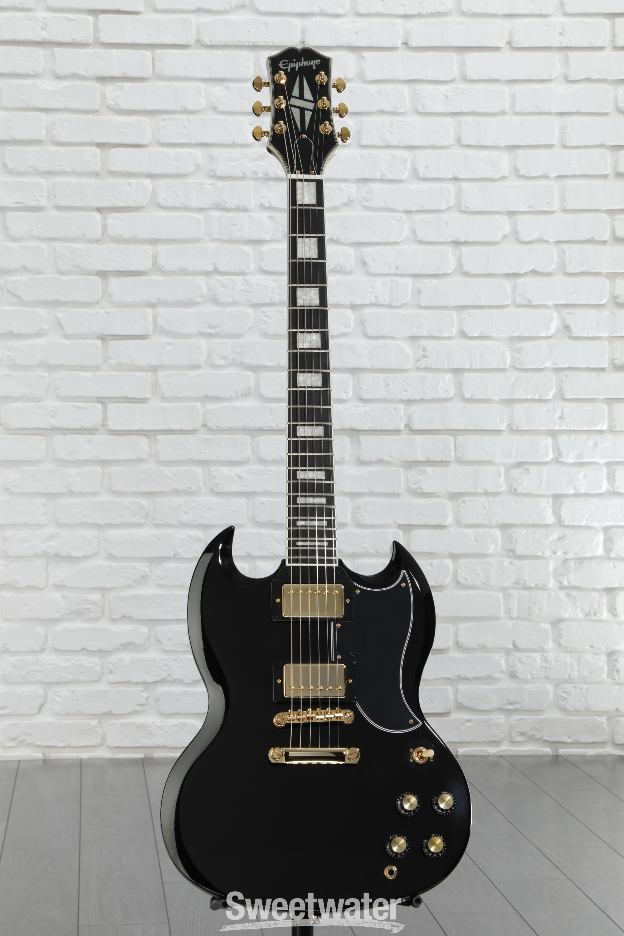 Epiphone SG Custom Electric Guitar - Ebony | Sweetwater