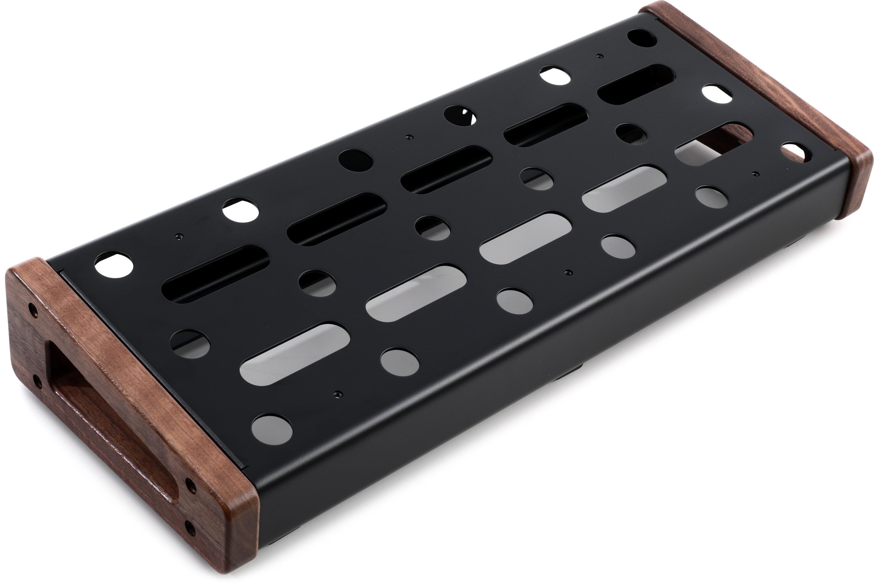 Emerson Custom Pedalboard Mini 18" x 7" Walnut Wood Ends Sweetwater