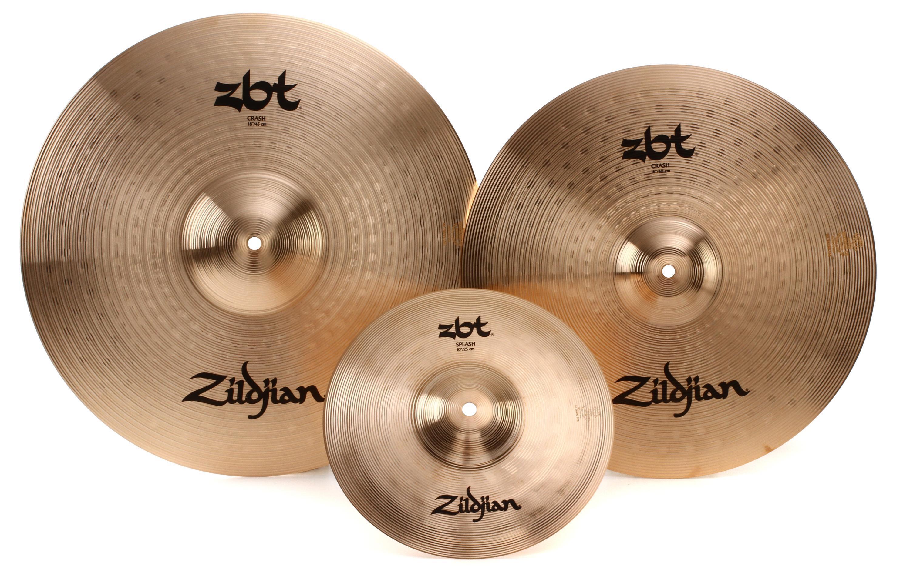 Zildjian ZBT Crash Cymbal Set - 16 u0026 18 Crashes