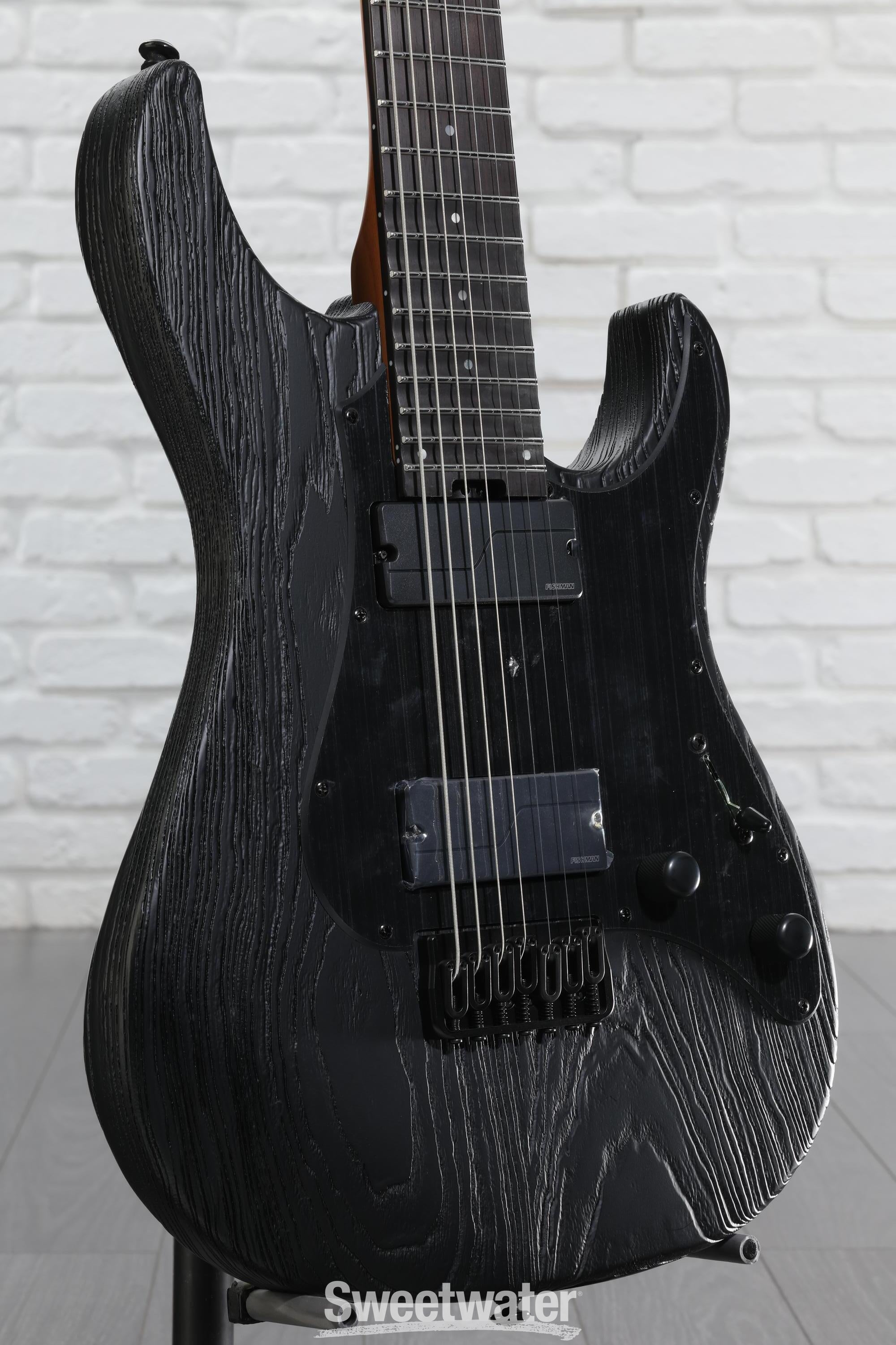 ESP LTD SN-1007 HT Baritone 7弦 ステンレスフレット ESP LTD SN-1007HT 7 String Baritone Guitar Black Blast | Las