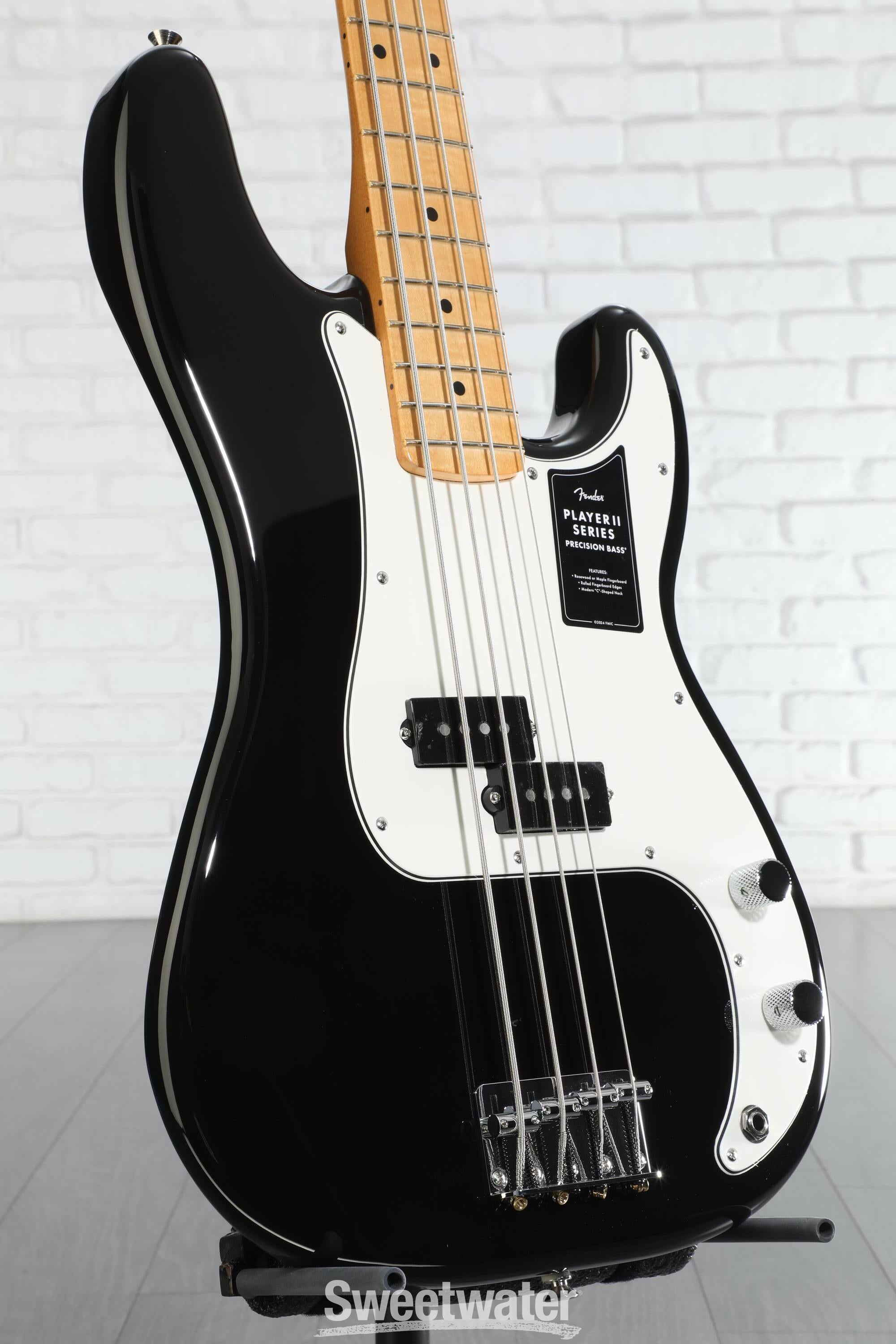 ベース Fender Player Series Precision Bass Fender Player II Precision Bass - Black | Sweetwater