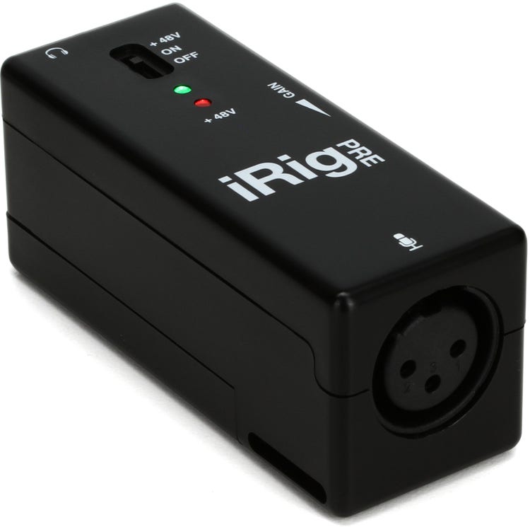 IK Multimedia iRig PRE Microphone Interface for iOS Devices