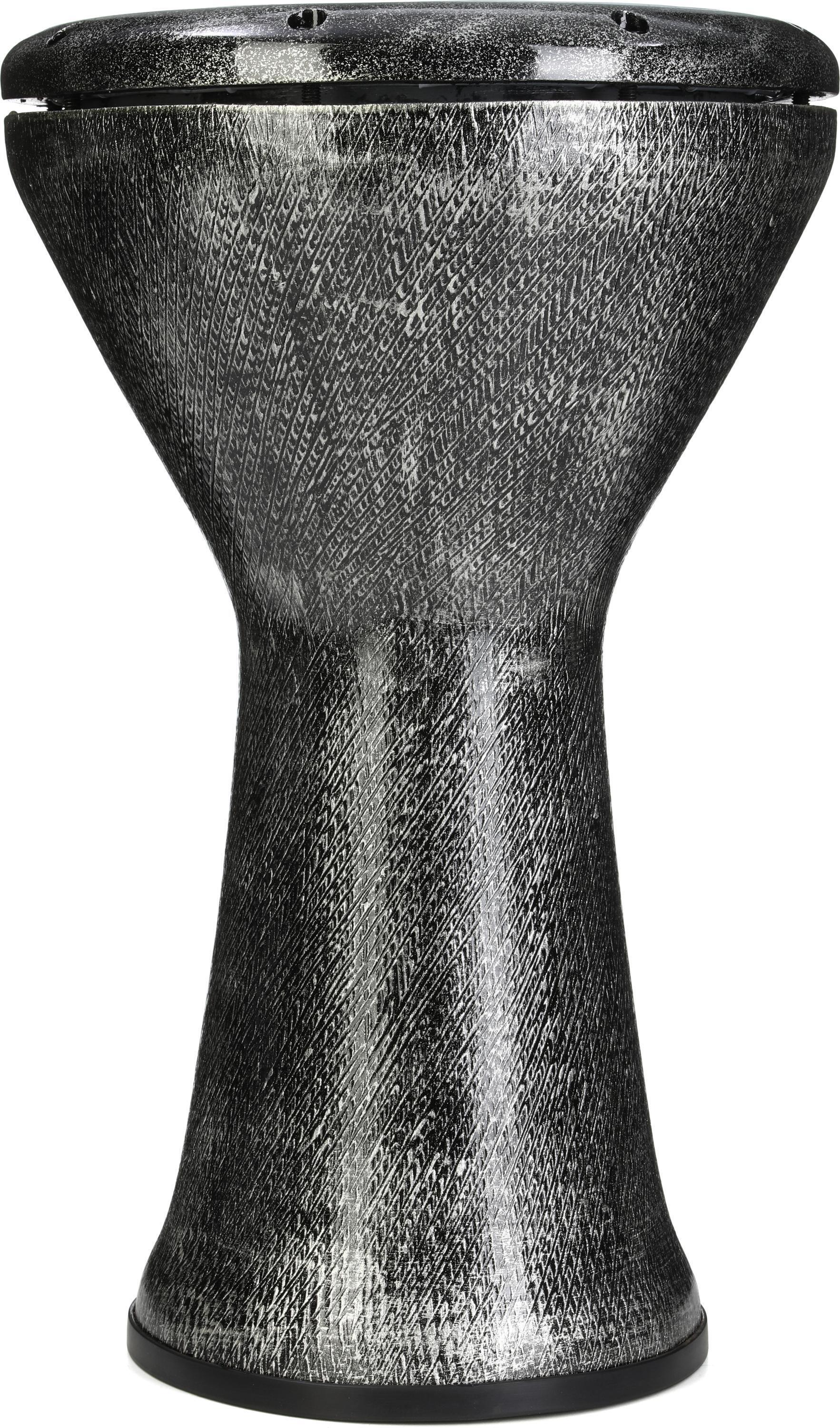 Photo of Pearl Fiberglass Doumbek - Artisan Antique Aluminum Finish