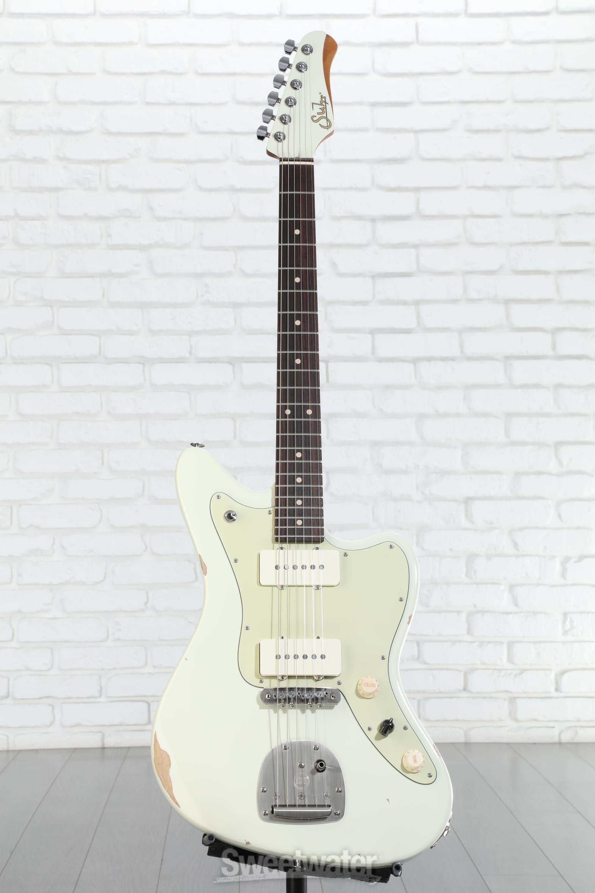 Suhr Classic JM Antique Electric Guitar - Olympic White