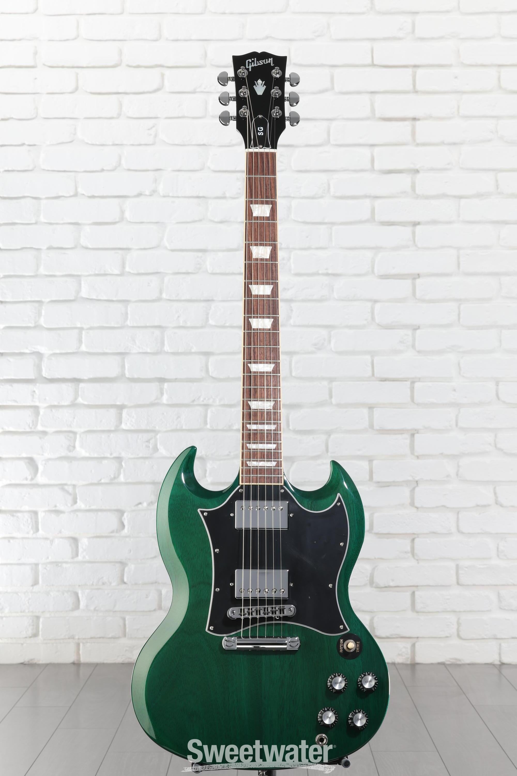 Gibson SG Standard Electric Guitar - Transparent Teal | Sweetwater
