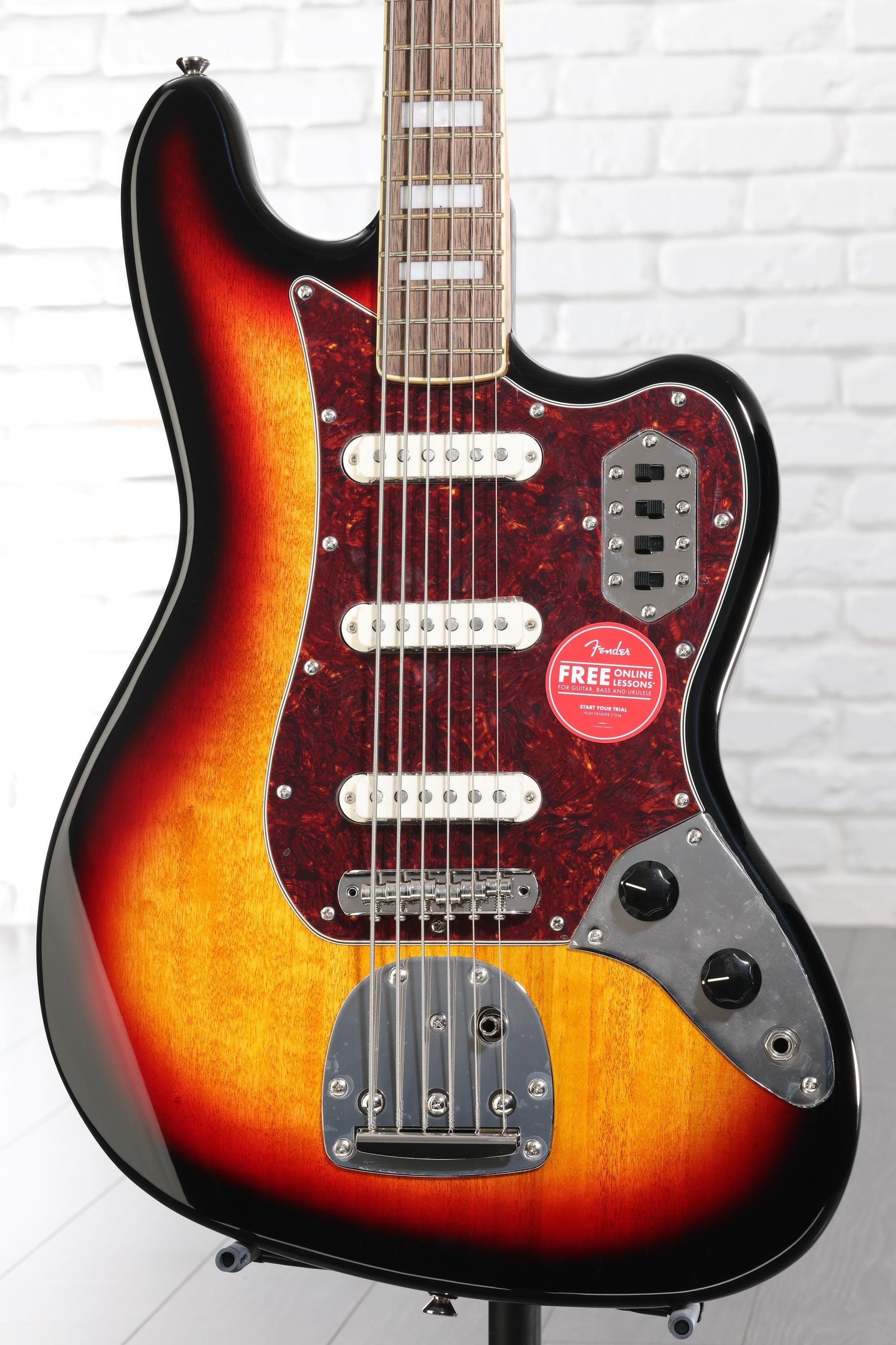 Squier Classic Vibe Bass VI Guitar - 3-tone Sunburst | Sweetwater