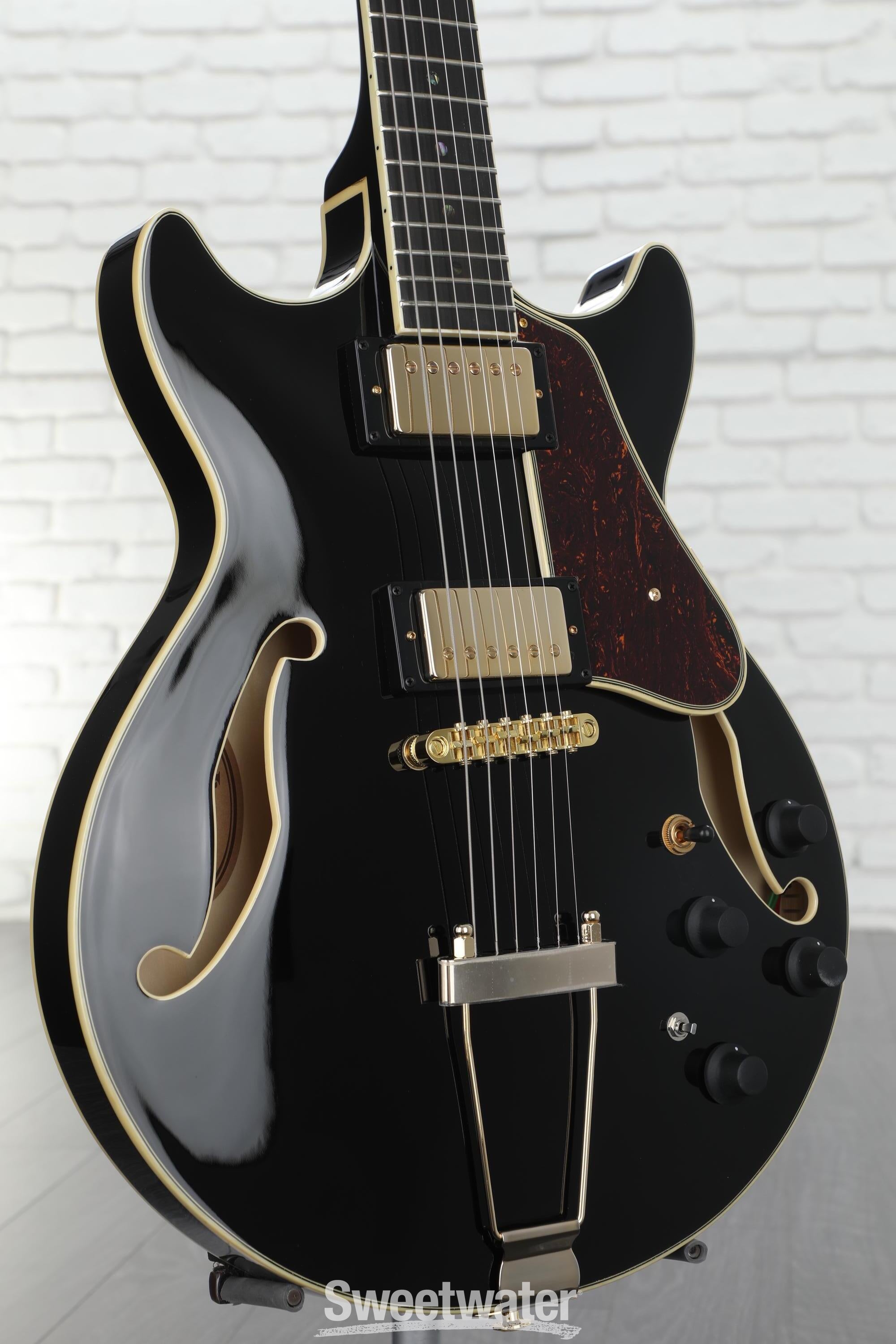 Ibanez Artcore Expressionist AMH90 Hollowbody Electric Guitar - Black |  Sweetwater