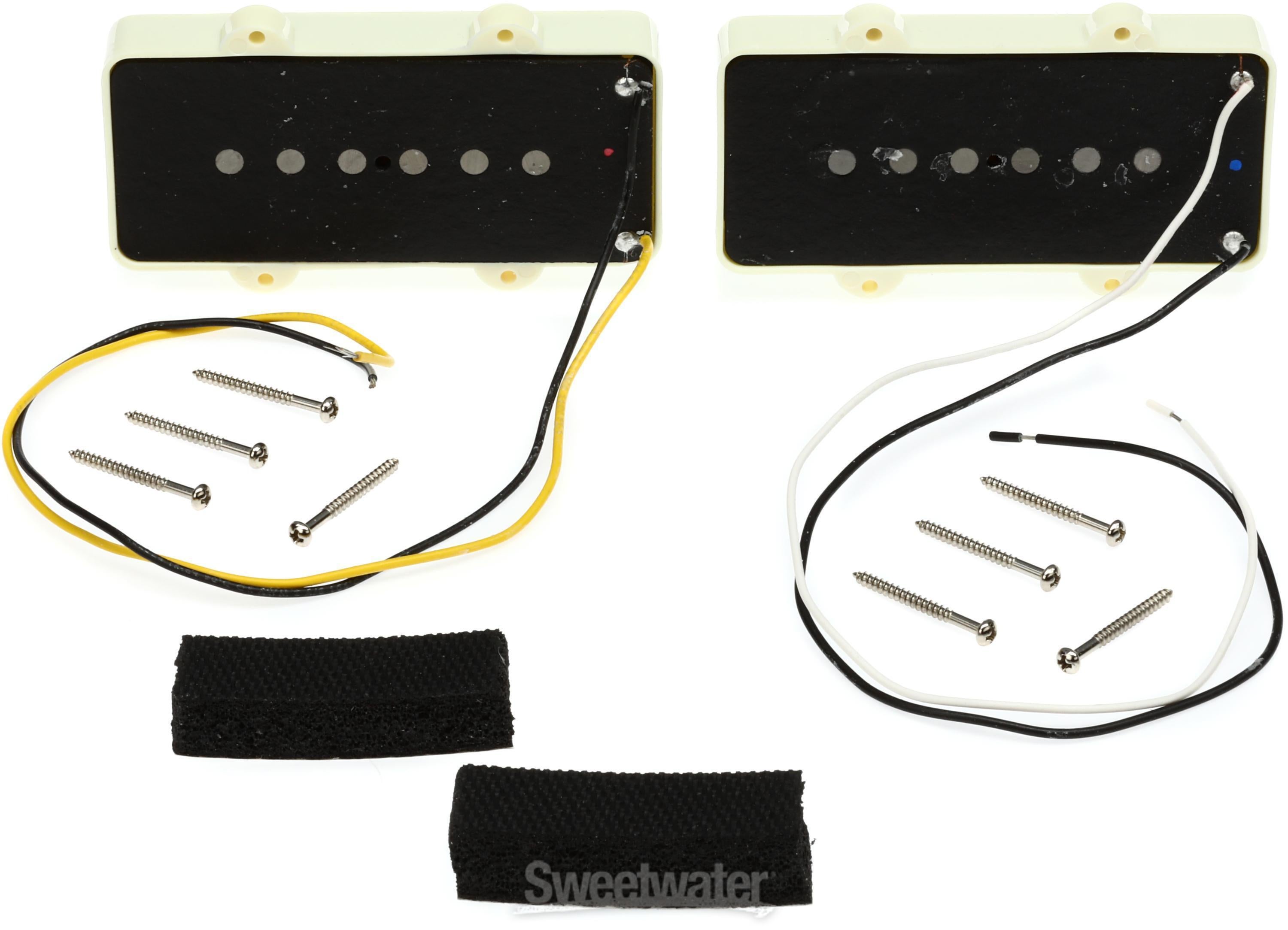 Fender V-Mod Jazzmaster 2-piece Pickup Set - Aged White | Sweetwater