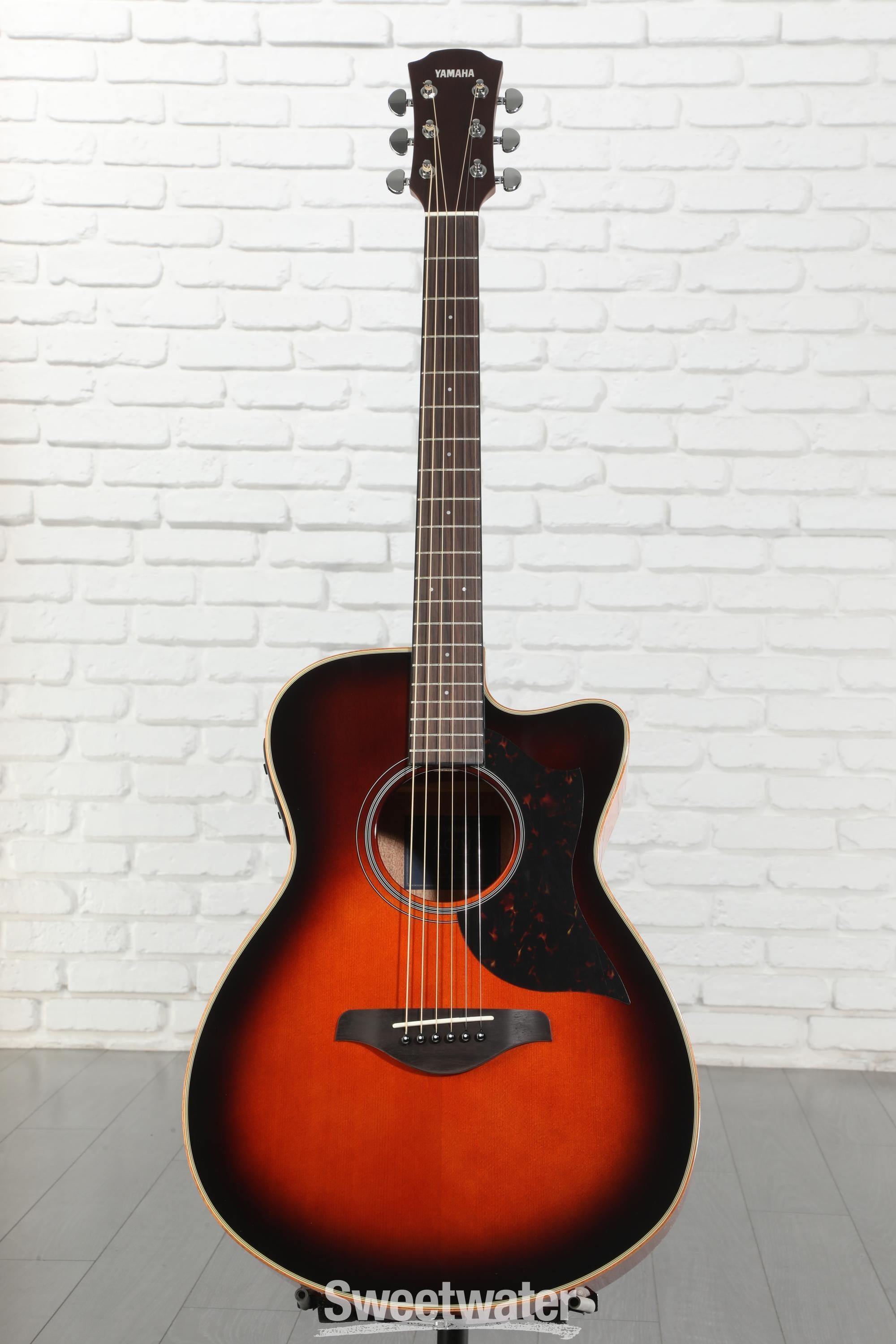 Yamaha AC1M Concert Cutaway Acoustic-electric Guitar - Tobacco