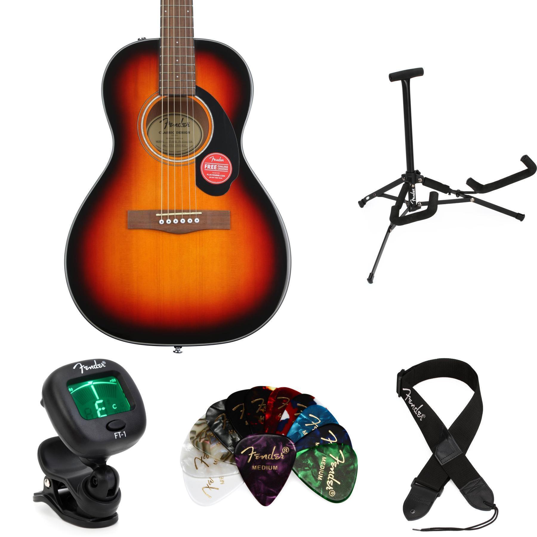 Fender CP-60S Parlor Acoustic Guitar - Sunburst | Sweetwater