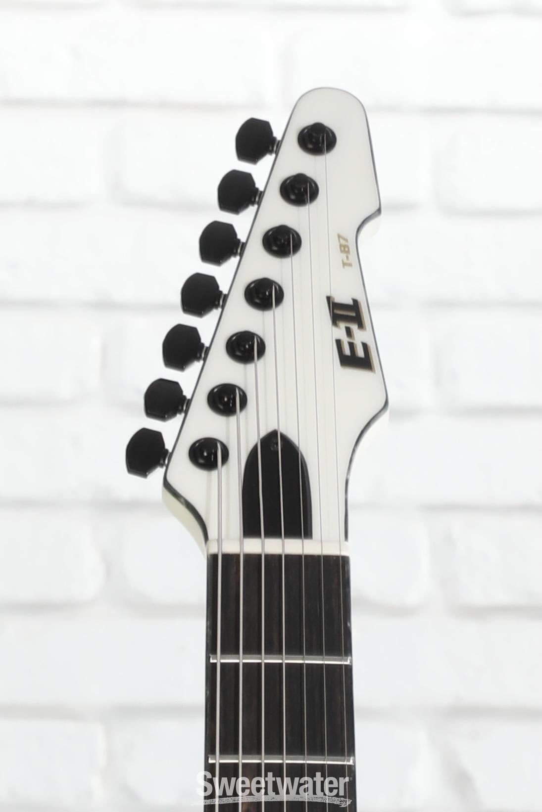ESP E-II T-B7 Baritone Electric Guitar - Snow White | Sweetwater