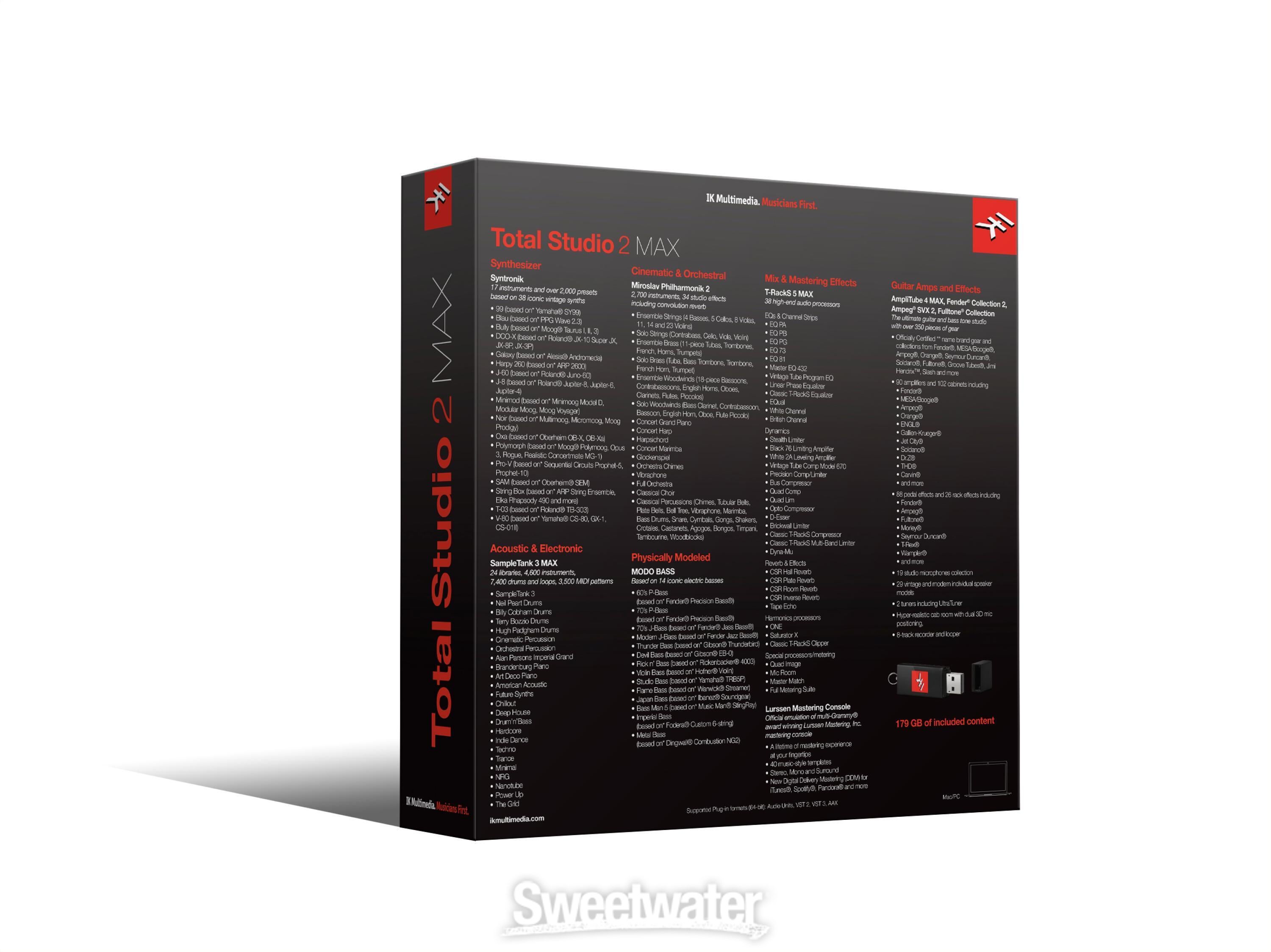 IK Multimedia Total Studio 2 MAX Instruments and Effects