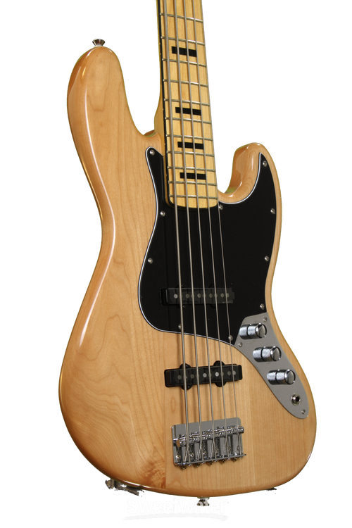 Squier Vintage Modified Jazz Bass V - Natural Reviews | Sweetwater