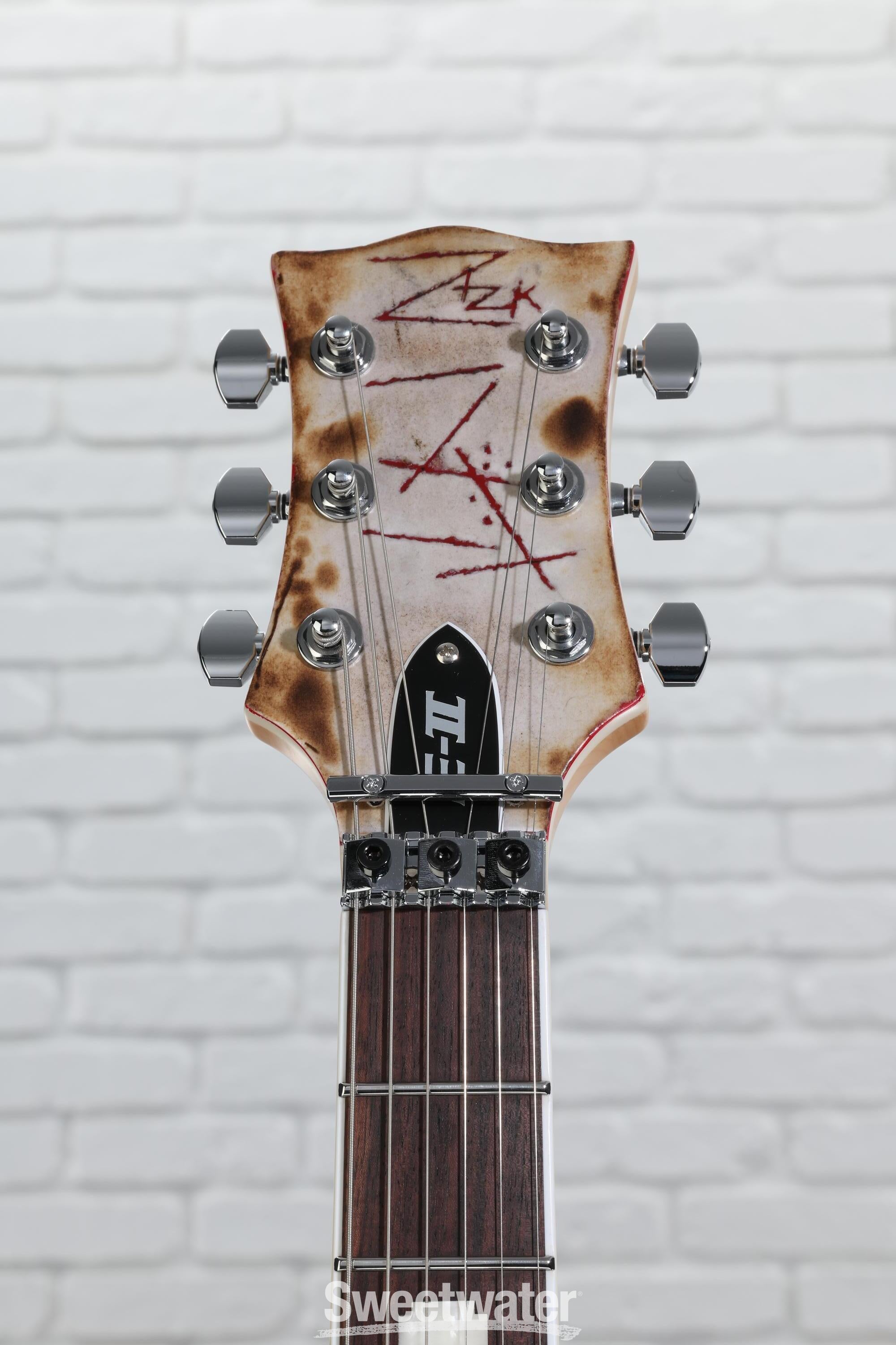 ESP E-II RZK-I Burnt Richard Z. Kruspe Signature Electric Guitar - Distressed and Burnt