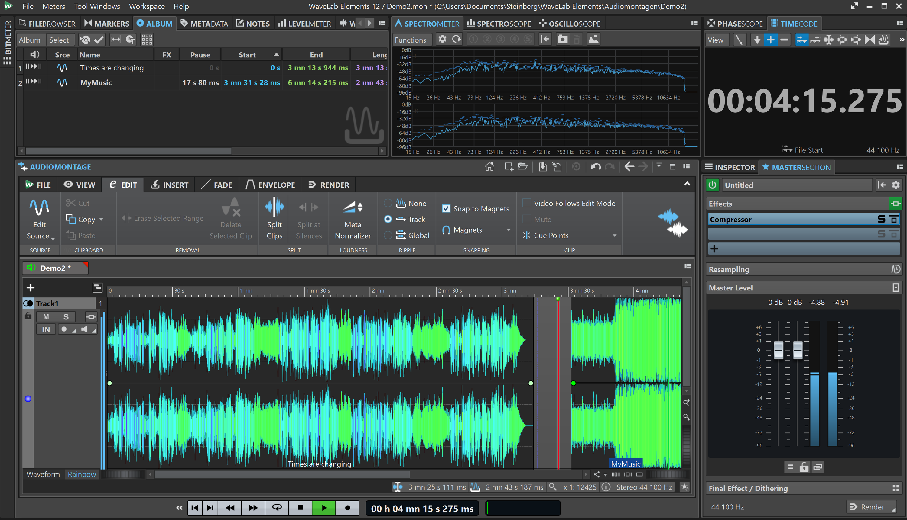 Steinberg WaveLab Elements 12 Mastering Software Suite