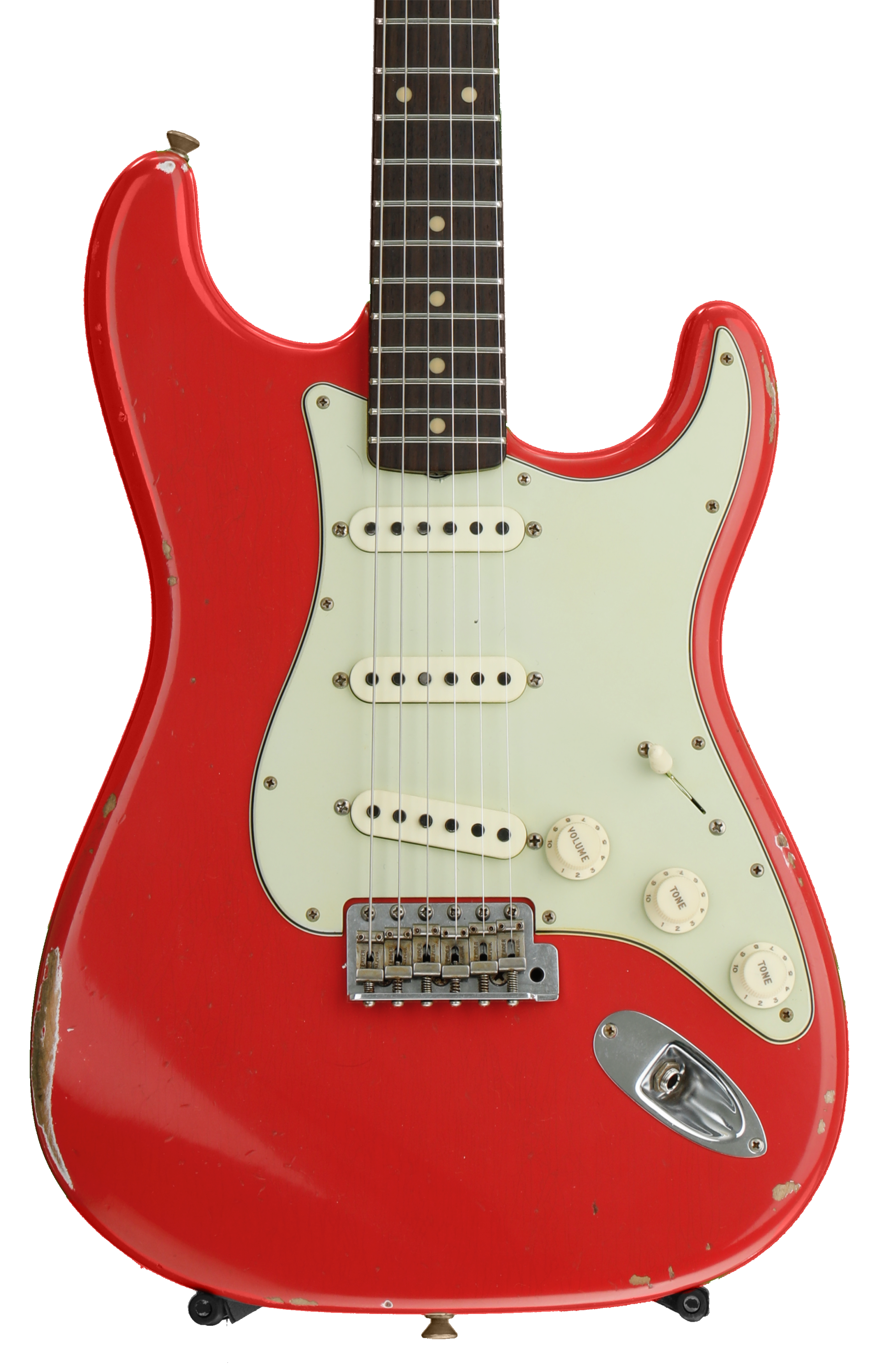 ギター FiestaRed Relic LaquerFinishStratocaster Fender Custom Shop 1960 Relic Stratocaster - Aged Fiesta Red with