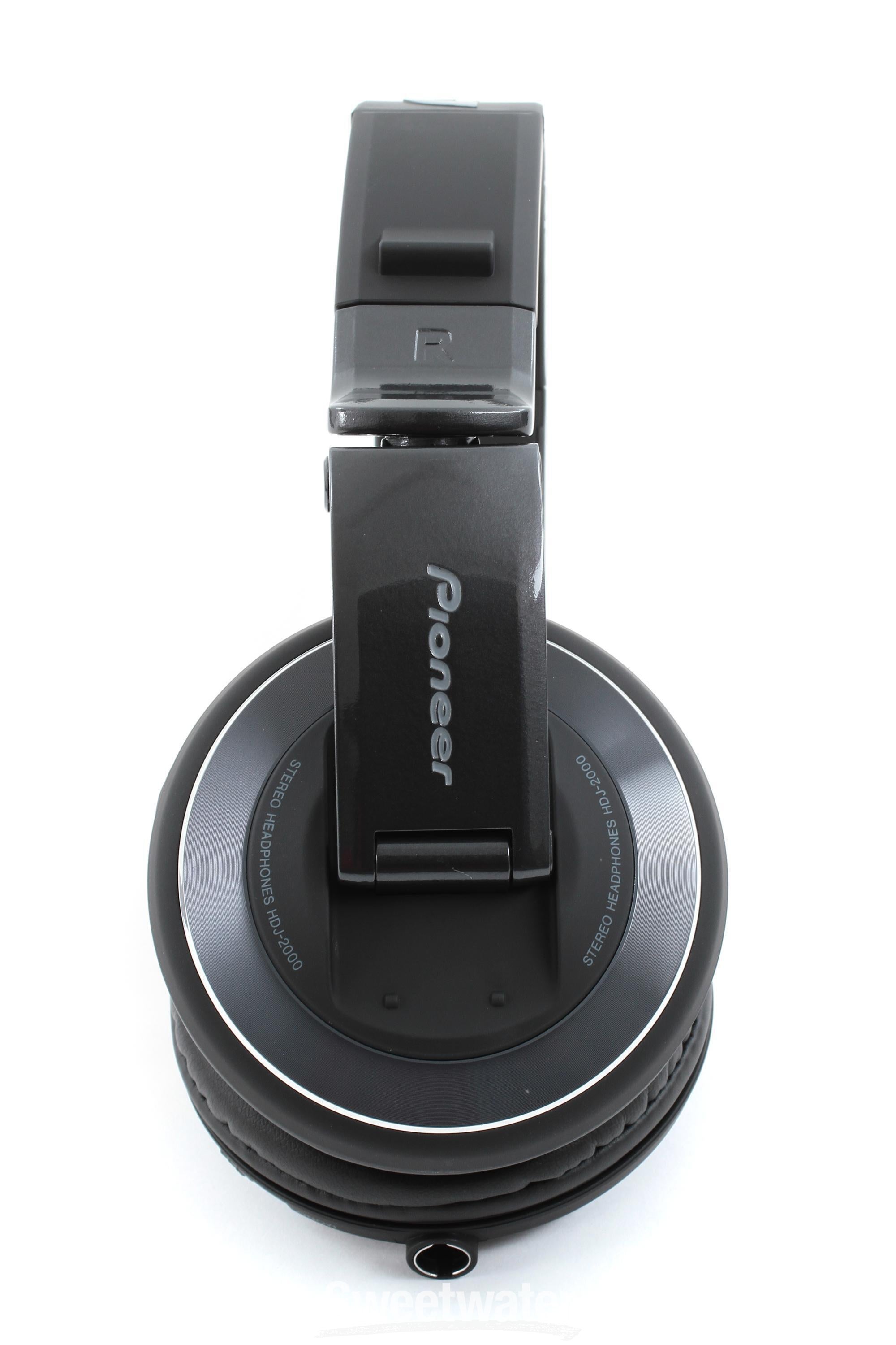 Pioneer DJ HDJ-2000 Reference DJ Headphones, Black - Closed