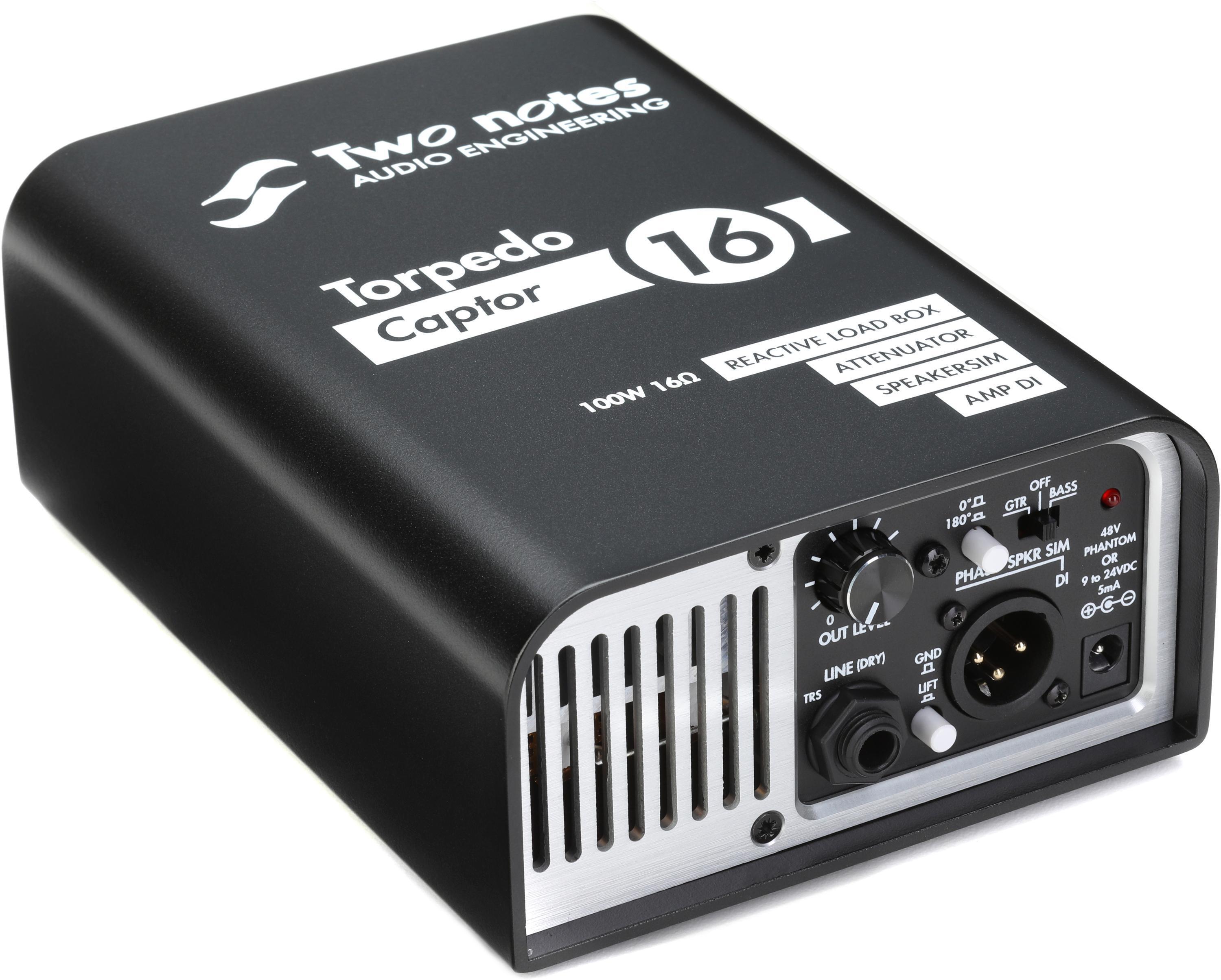 Two Notes Torpedo Captor Reactive Loadbox DI and Attenuator - 16 