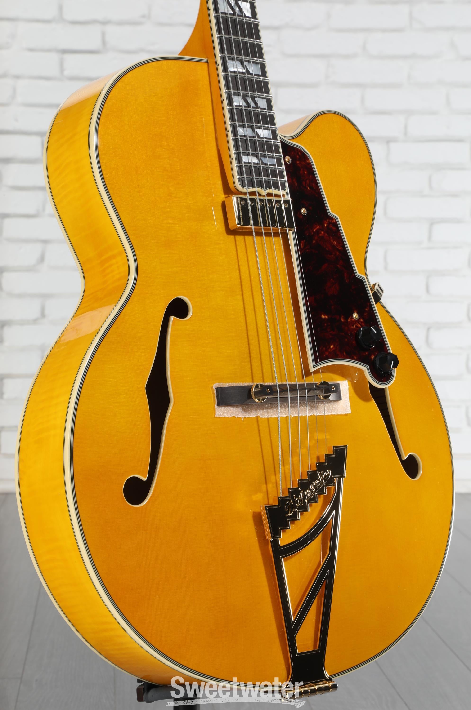 D'Angelico Excel EXL-1 Hollowbody Electric Guitar - Amber