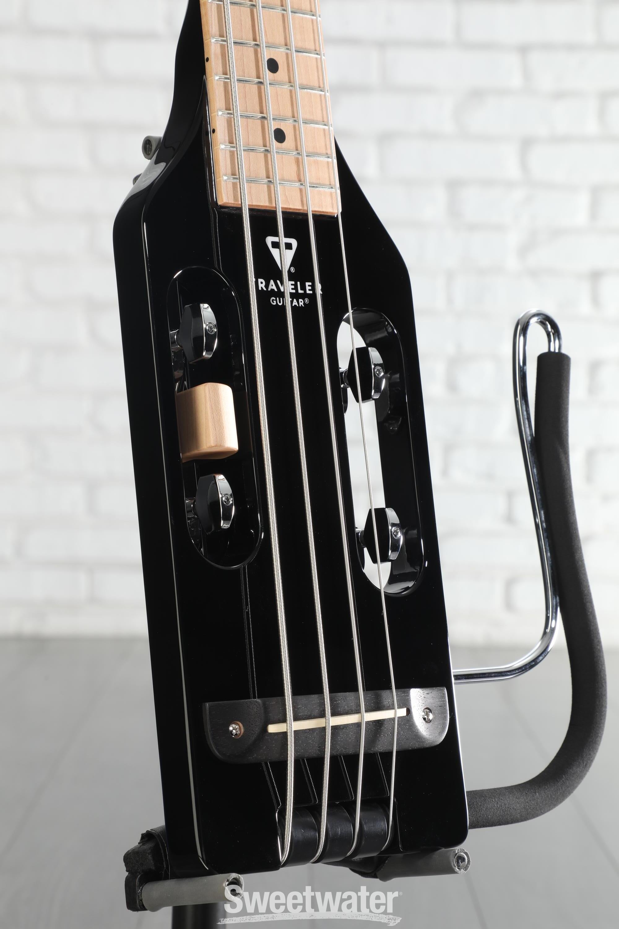Traveler Guitar Ultra-Light Bass Guitar - Gloss Black | Sweetwater