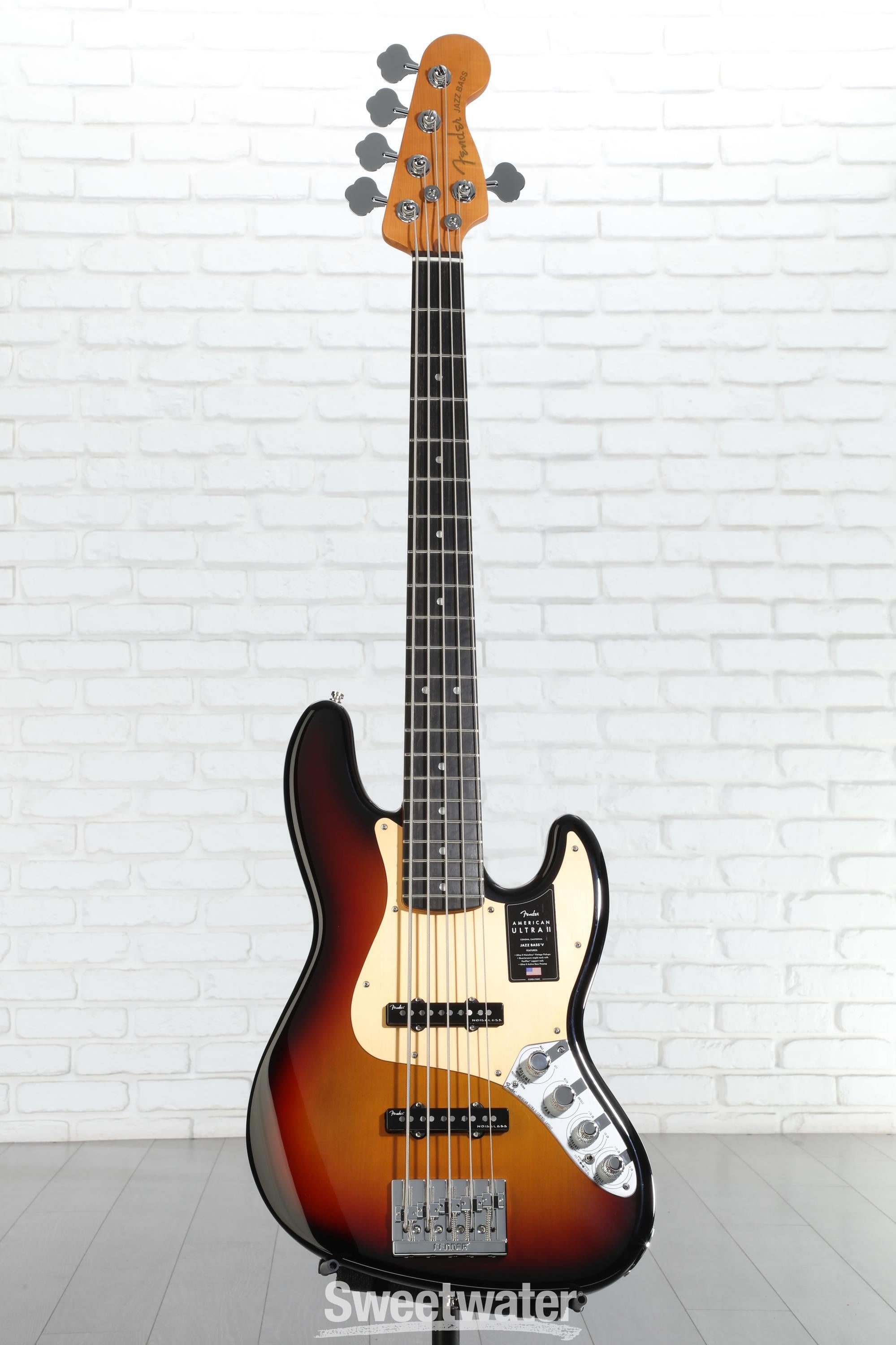 Fender American Ultra II Jazz Bass V - Ultraburst, Ebony