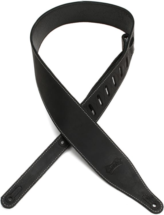 Levy's PM14 2.5 Geuine Leather Banjo Strap - Black