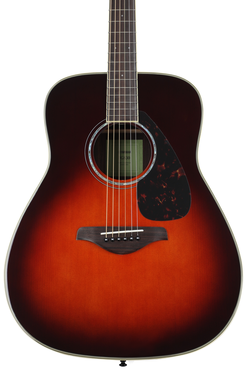 Yamaha FG830 Dreadnought Acoustic Guitar - Tobacco Brown Sunburst