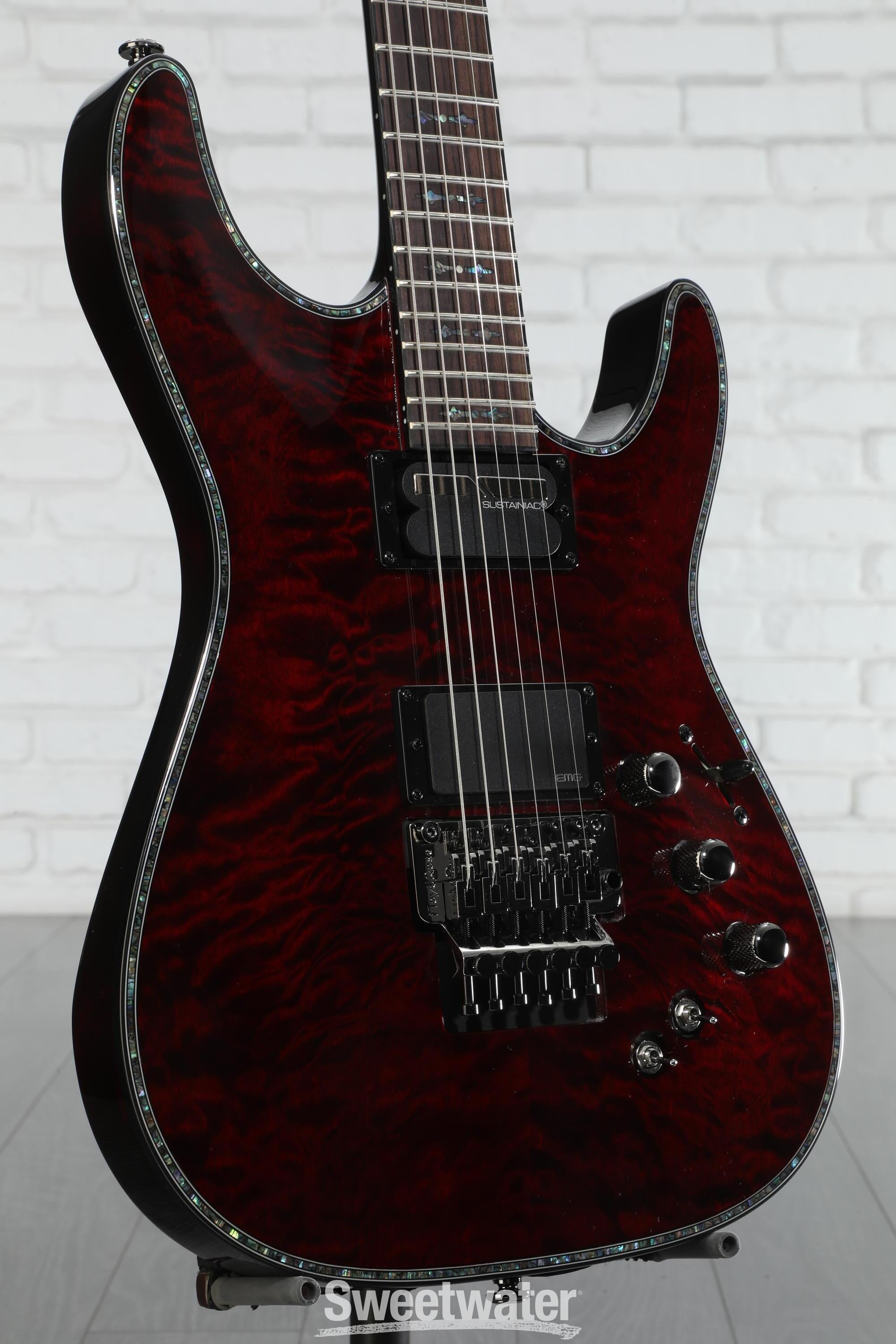 Schecter Hellraiser C-1 FR-S Electric Guitar - Black Cherry