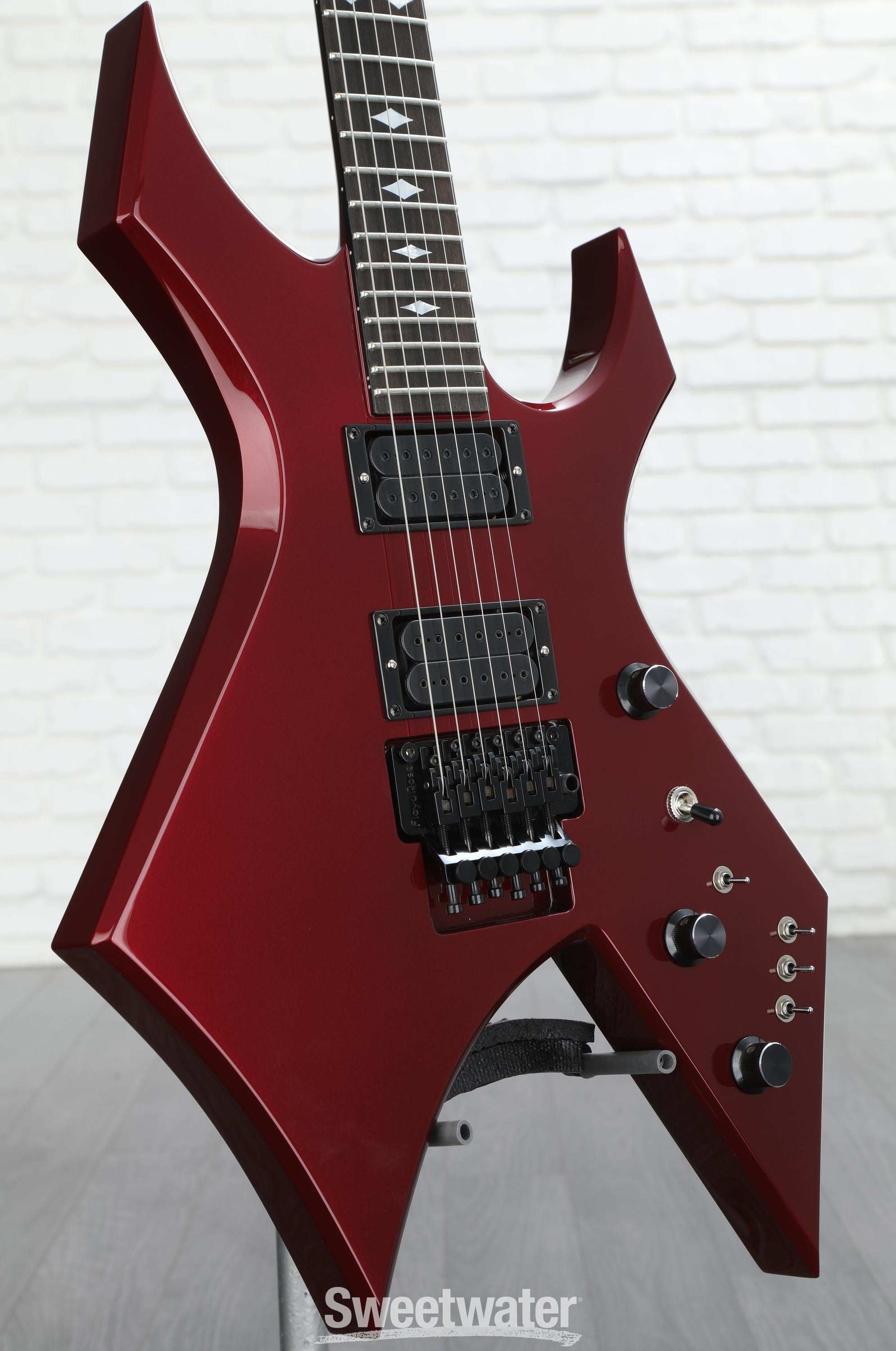 B.C. Rich USA Handcrafted Limited-edition Warlock Electric Guitar - Red