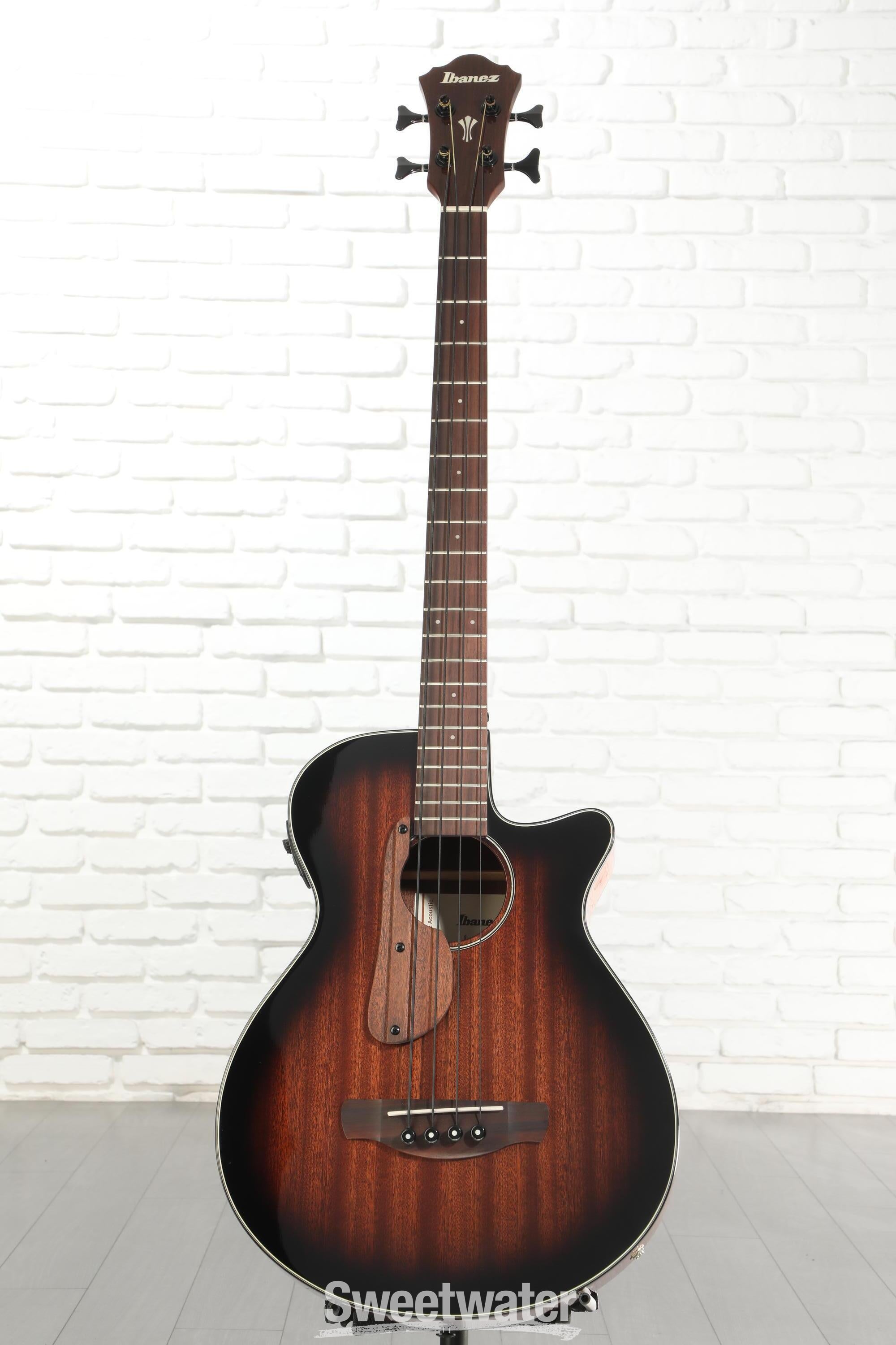 Ibanez AEGB24E AEG Acoustic-electric Bass Guitar - Mahogany