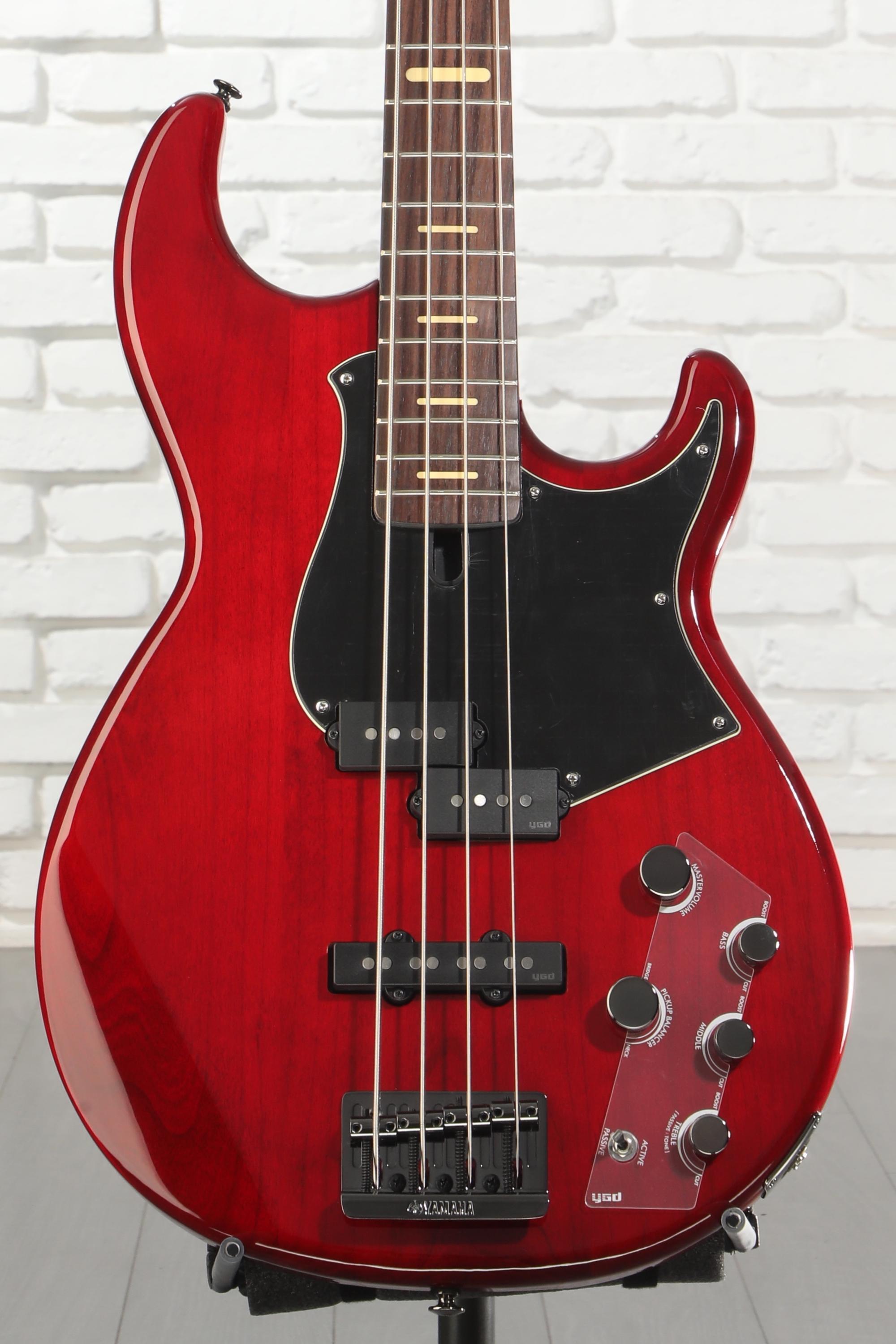 YAMAHA★BB-G4A Trans Red アクティブサーキット搭載モデル Yamaha BB734A 4-string Bass Guitar - Fired Red | Sweetwater