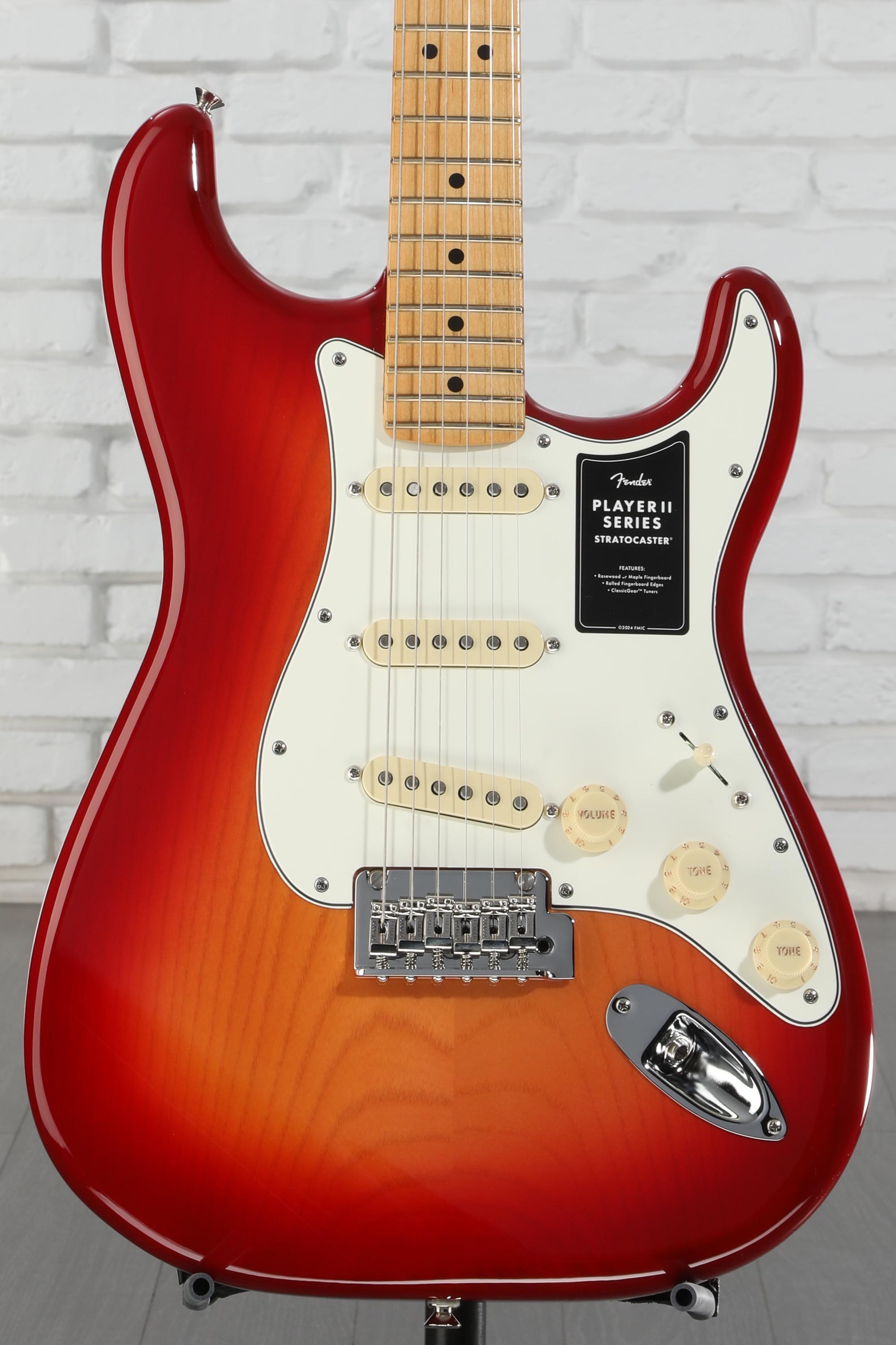 Fender Player II Stratocaster Electric Guitar - Aged Cherry