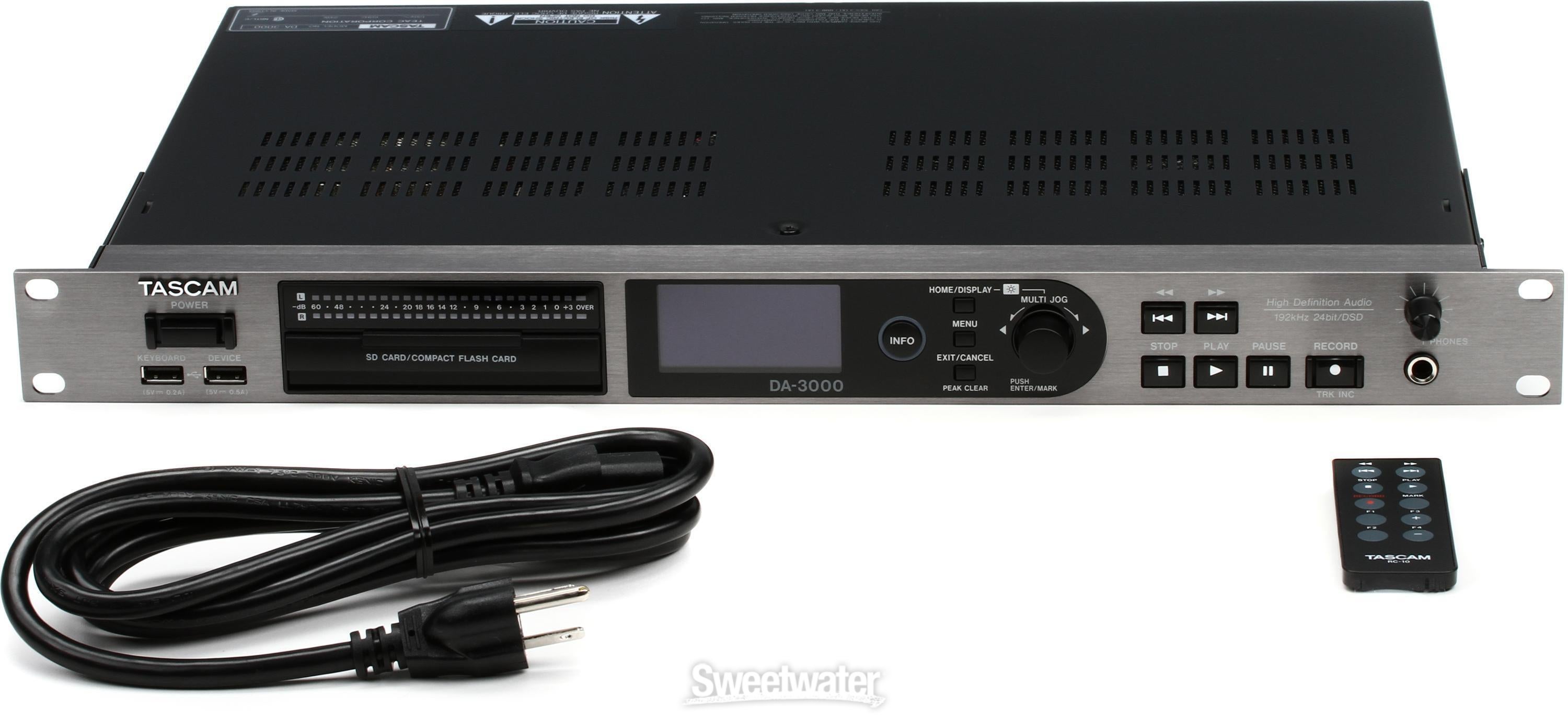 TASCAM DA-3000 Stereo Master Recorder and AD/DA Converter Reviews 