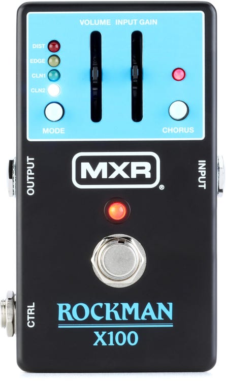 MXR Rockman X100 Preamp and Split + Tap Pedals | Sweetwater 